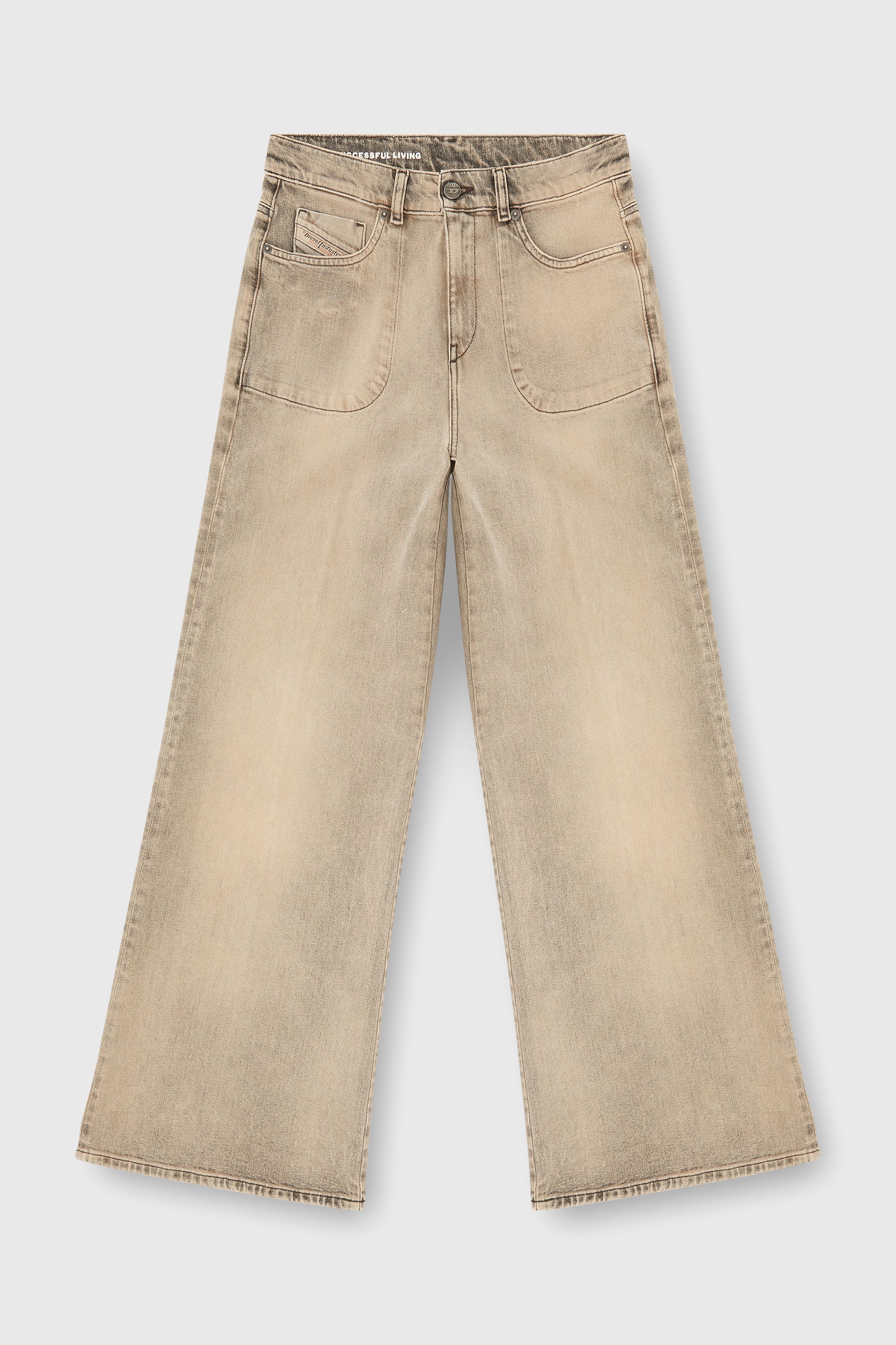 Diesel - Flare Jeans 1978 D-Akemi 09P53 Femme, Beige - Image 2