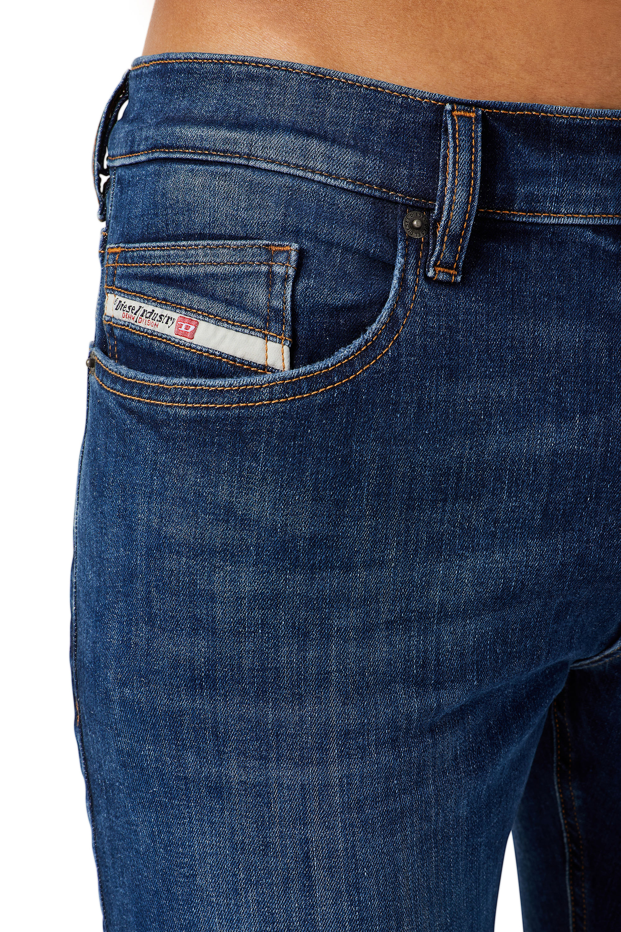 Diesel - D-Luster 0GDAN Slim Jeans, Blu Scuro - Image 3