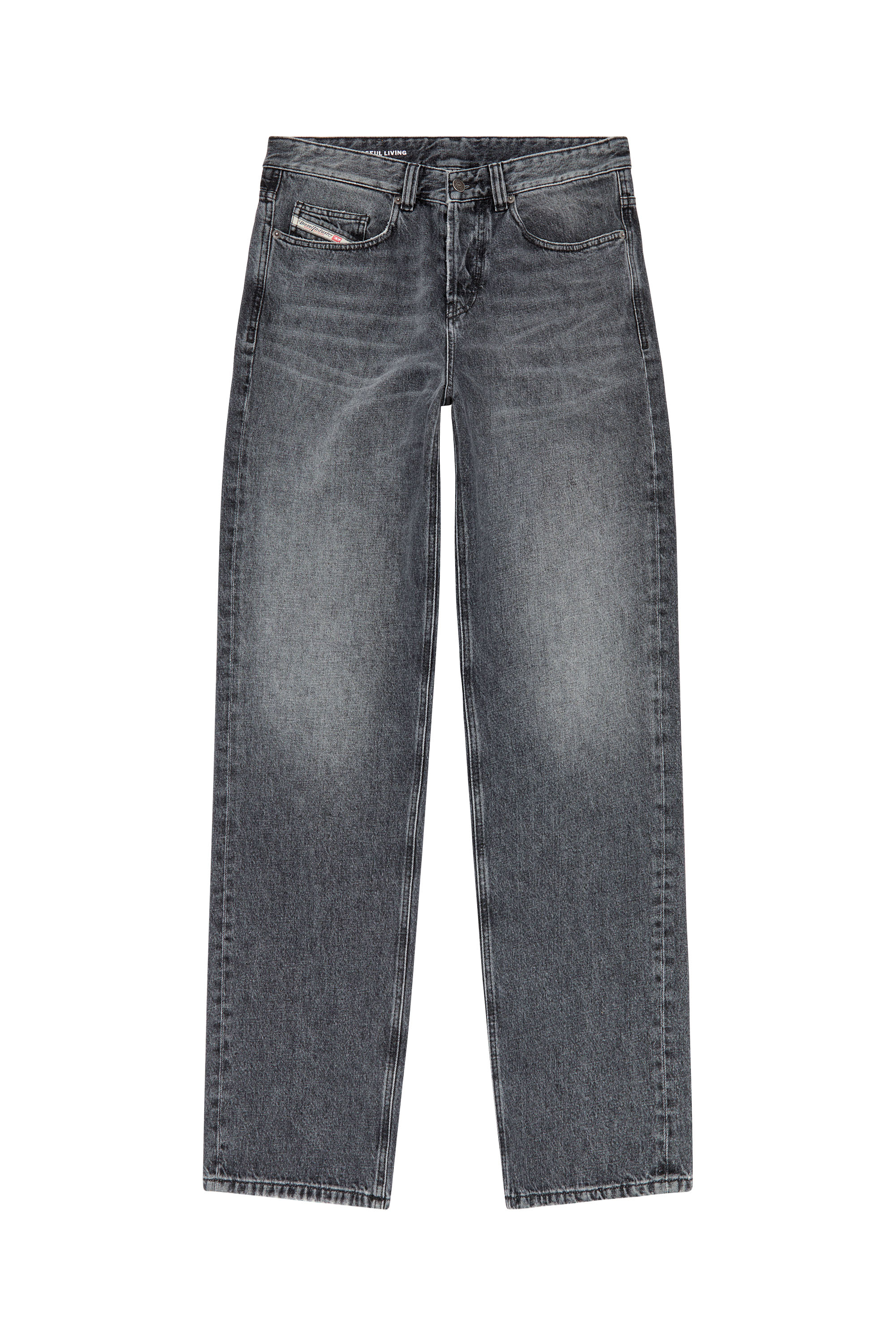 Diesel - Straight Jeans 2001 D-Macro 007X3, Gris foncé - Image 3