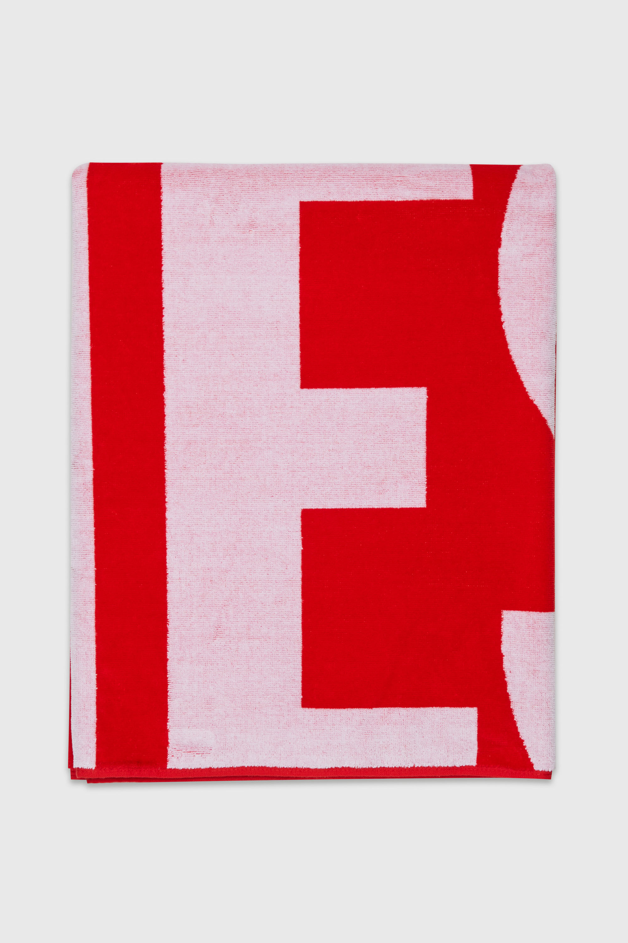 Diesel - HELMY, Serviette en coton avec logo maxi Mixte in Rouge - 2