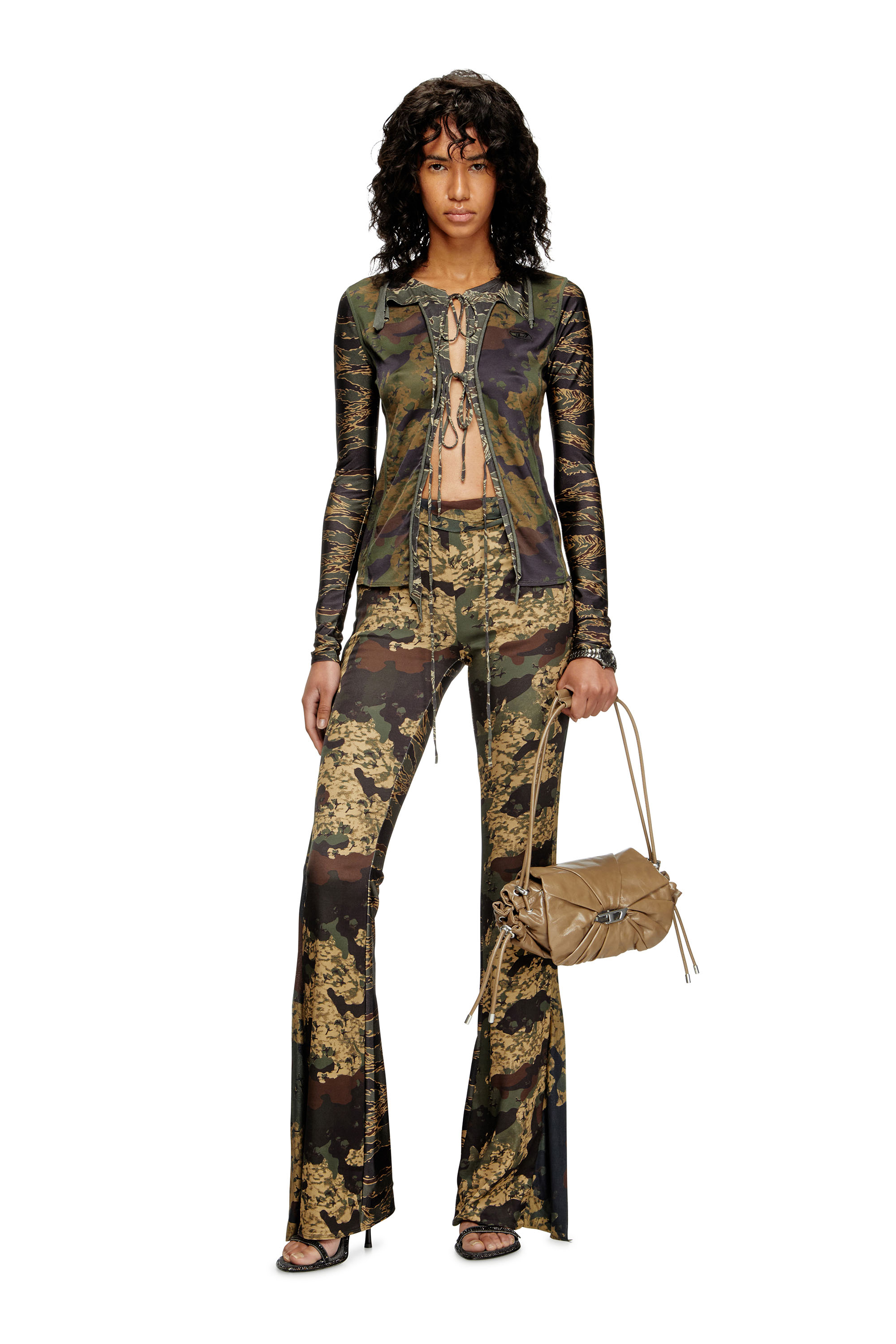 Diesel - P-AFFAL, Damen Jazz-Hose mit gemischten Camo-Prints in null - 2