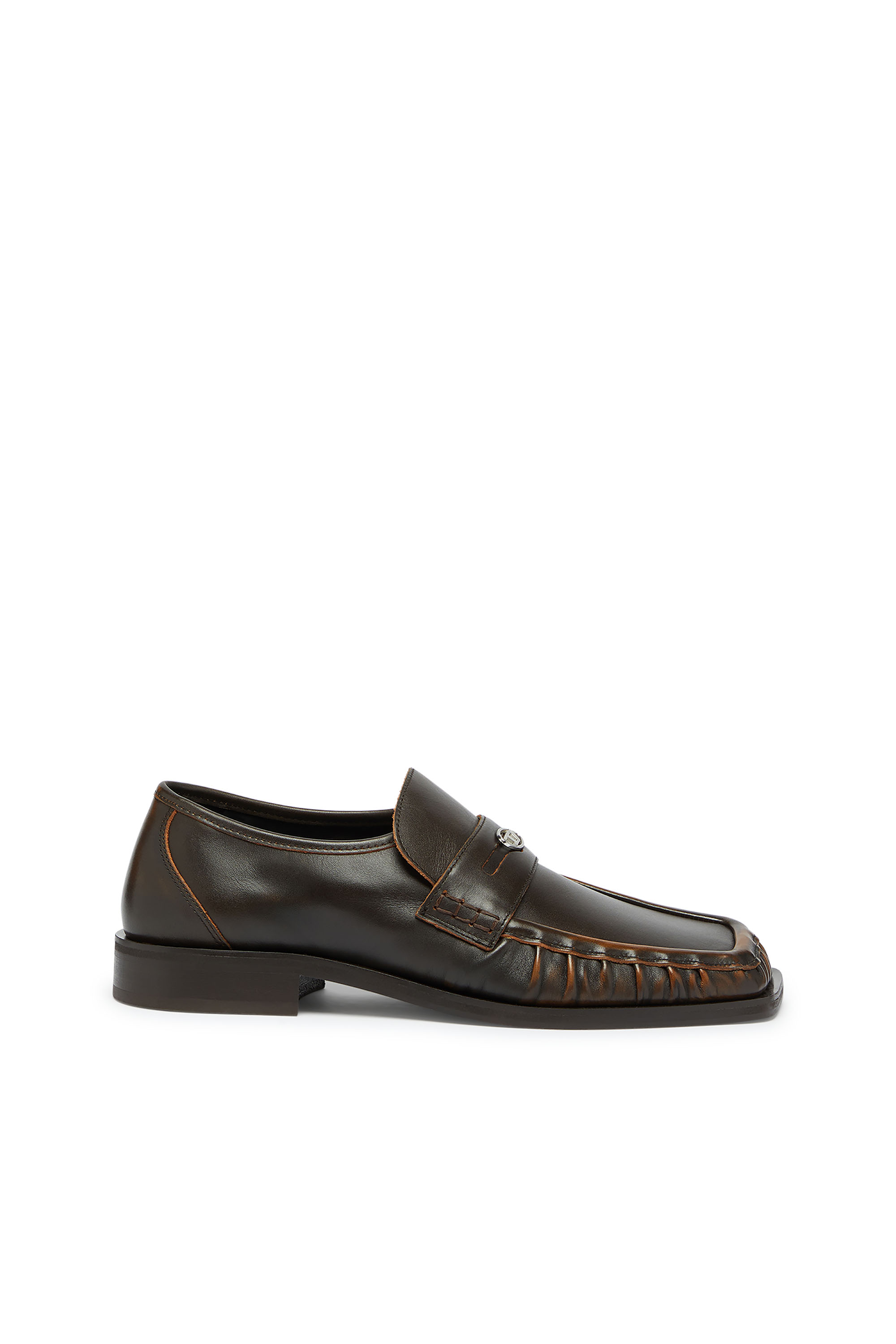 Diesel - D-AMBER LOAFER, D-Amber - Mocassins Penny en cuir Homme in Marron - 1