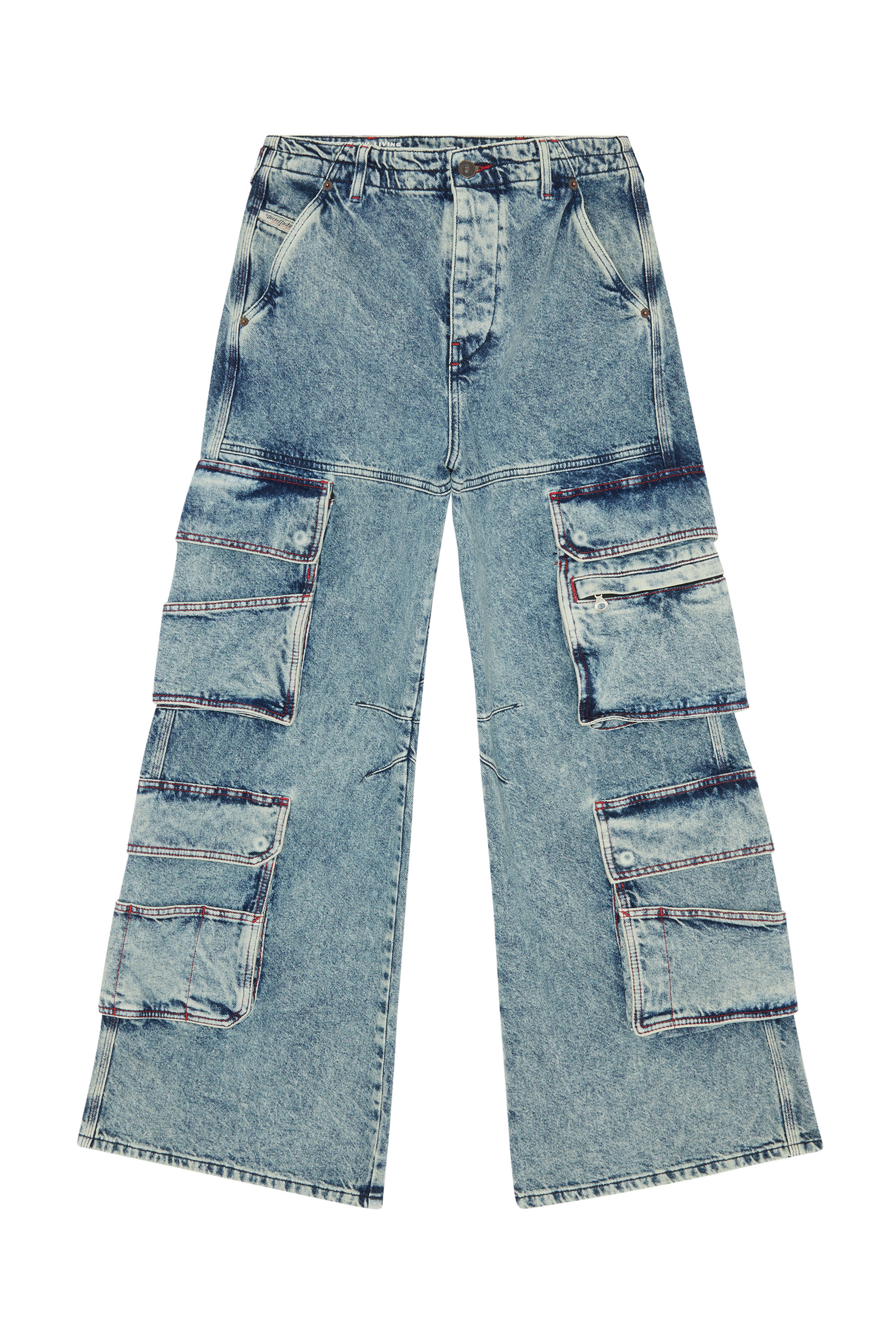 Diesel - Donna Straight Jeans 1996 D-Sire 0EMAN, Blu medio - Image 5