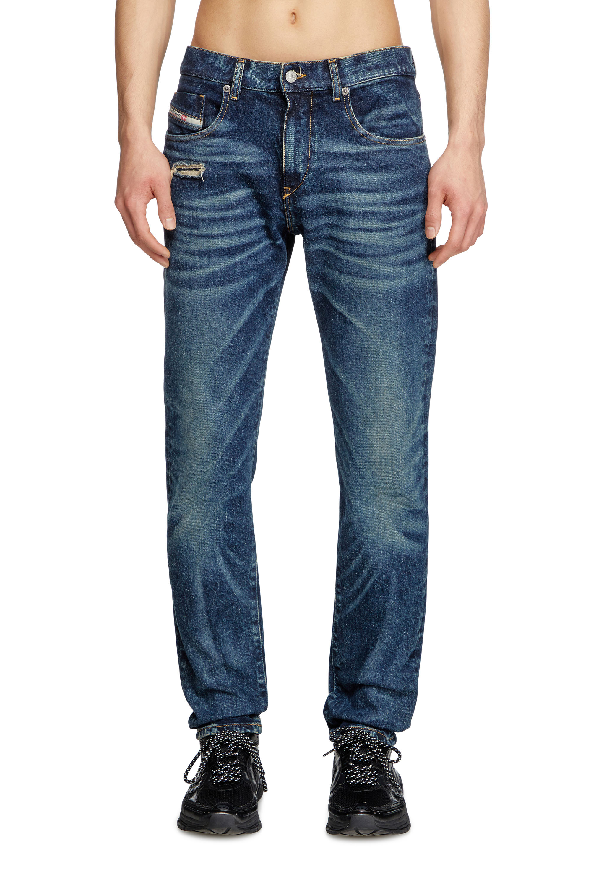 Diesel - Slim Jeans 2019 D-Strukt 007Y3 Uomo, Blu Scuro - Image 1