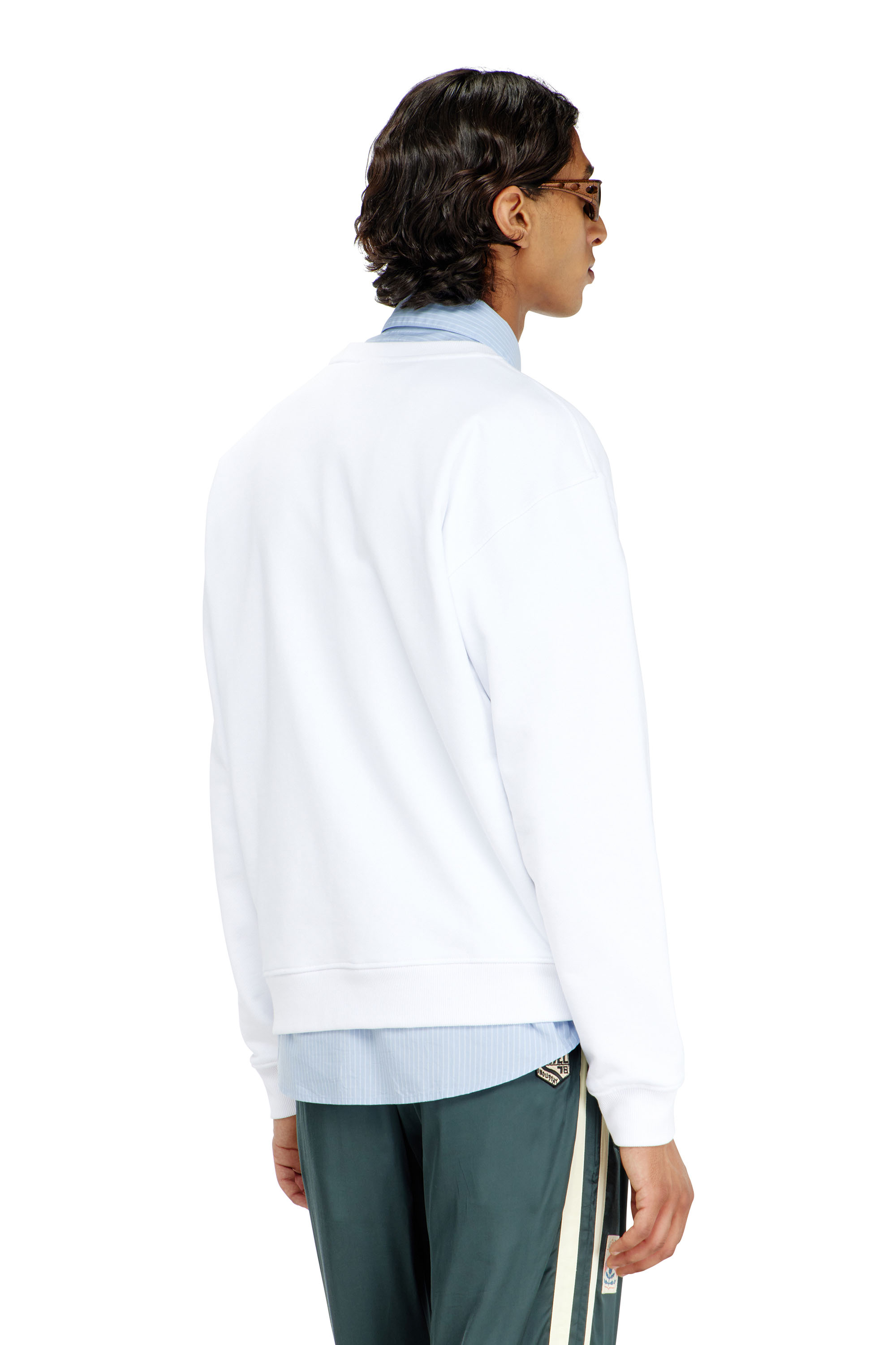 Diesel - S-NORM-AA5, Felpa in cotone con micro ricamo logo Uomo in ToBeDefined - 4