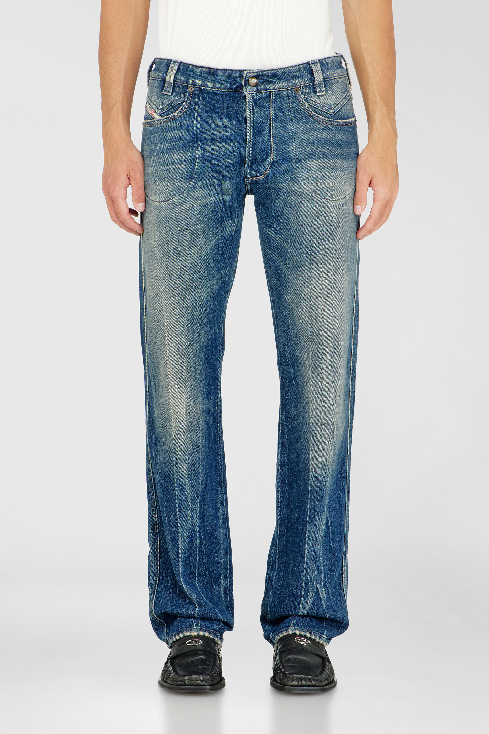 Diesel - Herren Regular Jeans 1985 Larkee 09Q27, Mittelblau - 1