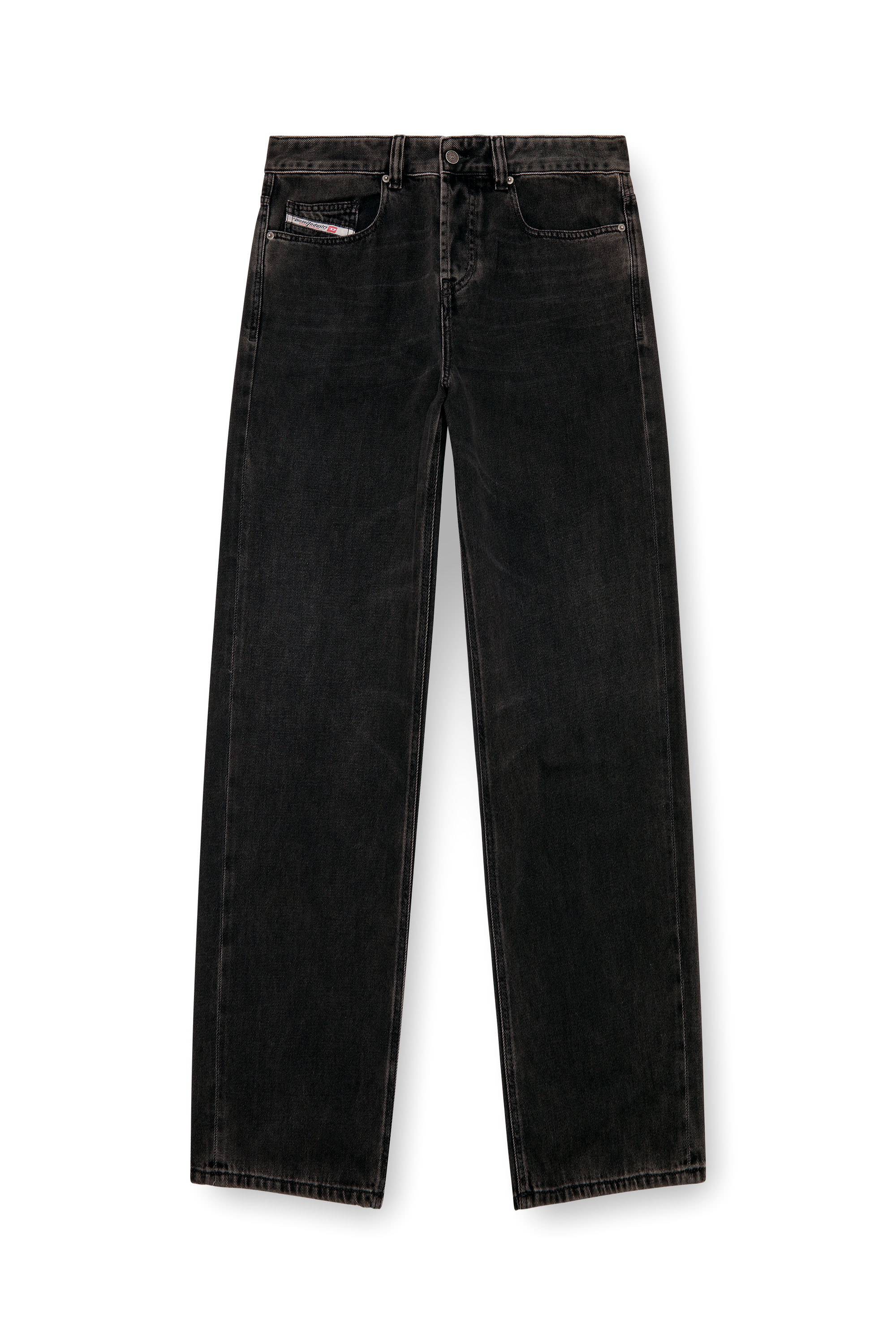 Diesel - Herren Straight Jeans 2001 D-Macro 09I35, Schwarz/Dunkelgrau - 3