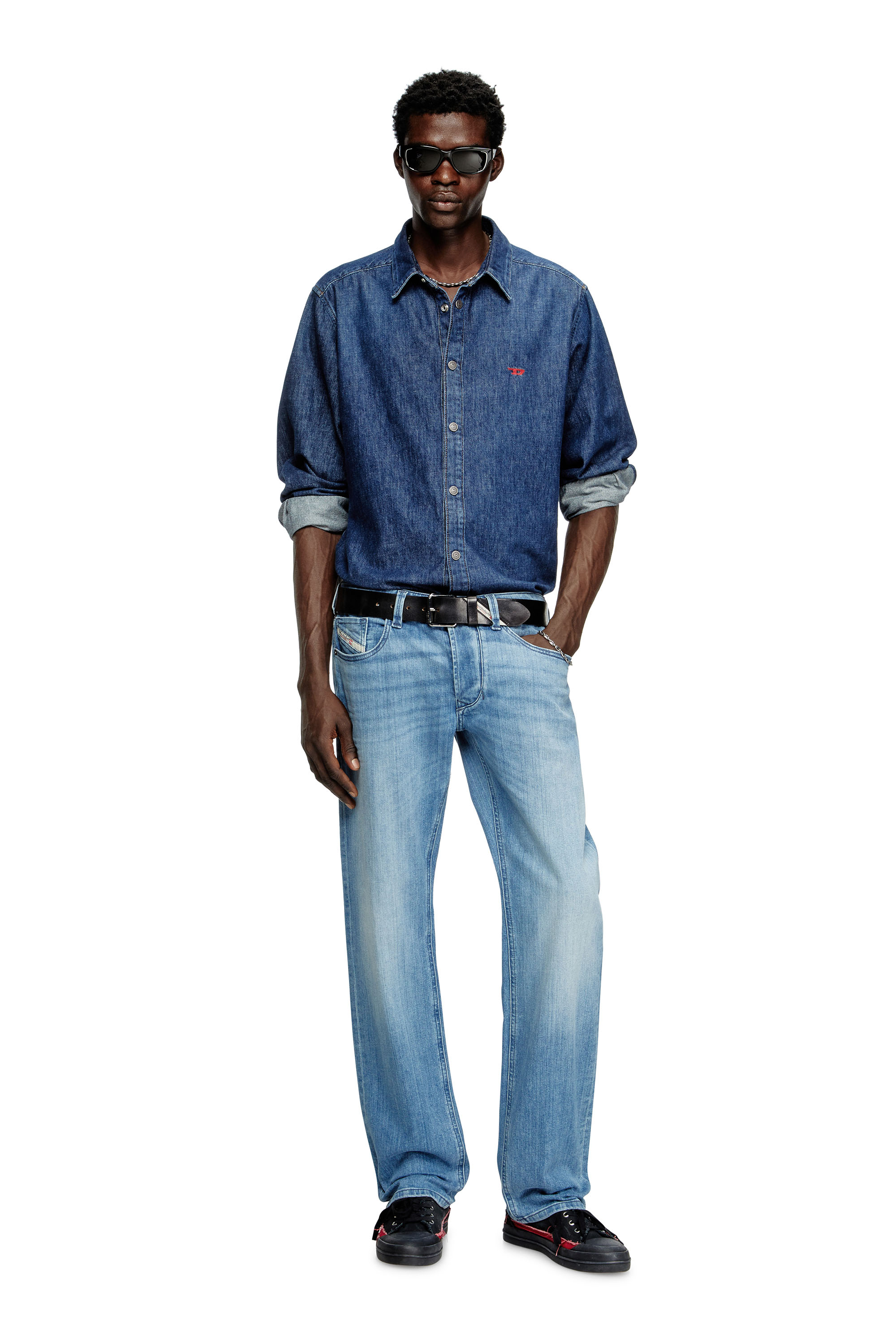 Diesel - D-SIMPLY, Chemise en denim Homme in Bleu - 2