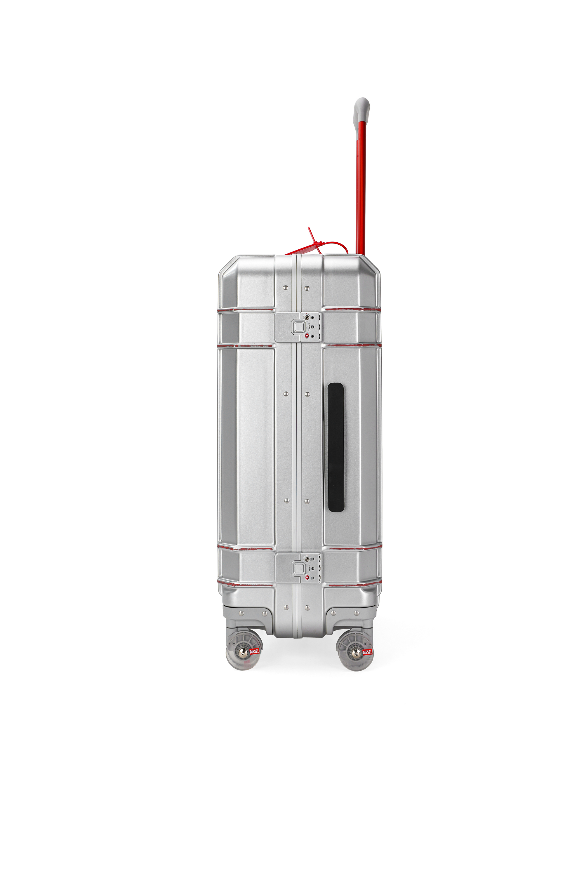 Diesel - DIESEL PC STRONG IMAGE TROLLEY- DSL003, Valise robuste taille M Mixte in Gris argent&eacute; - 4