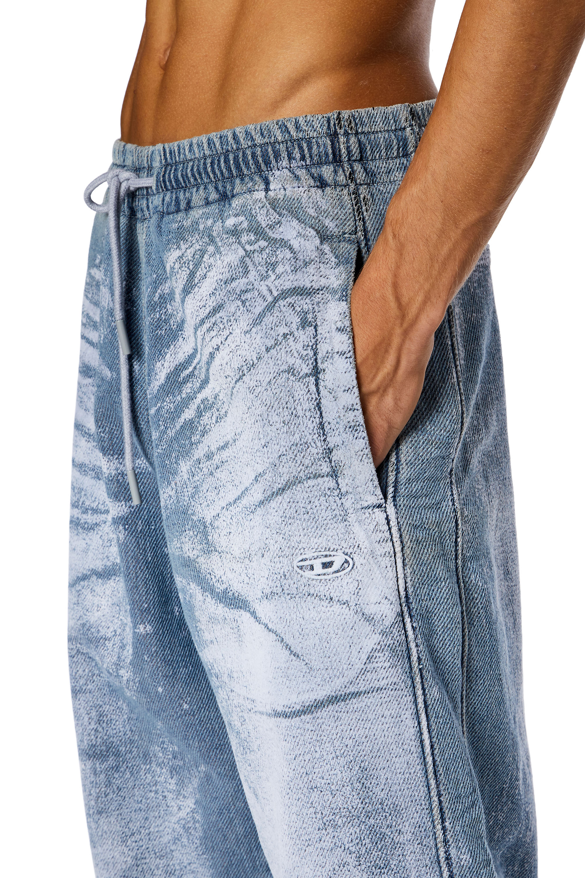 Diesel - Straight Jeans D-Martia 068JK, Blu Chiaro - Image 4