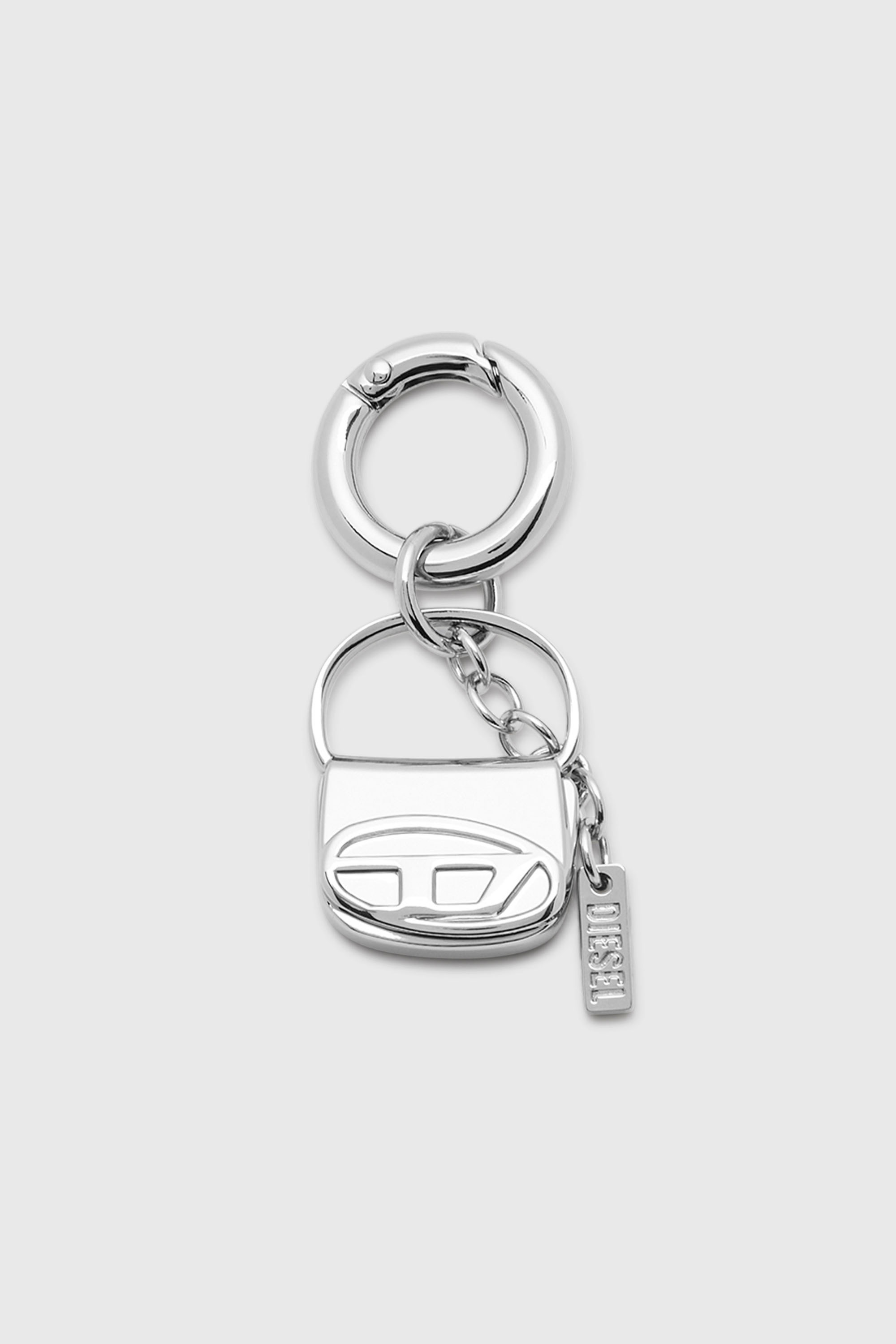 Diesel - CHARM-1DR, Charm in metallo con mini ciondolo 1DR Donna in Argento - 1