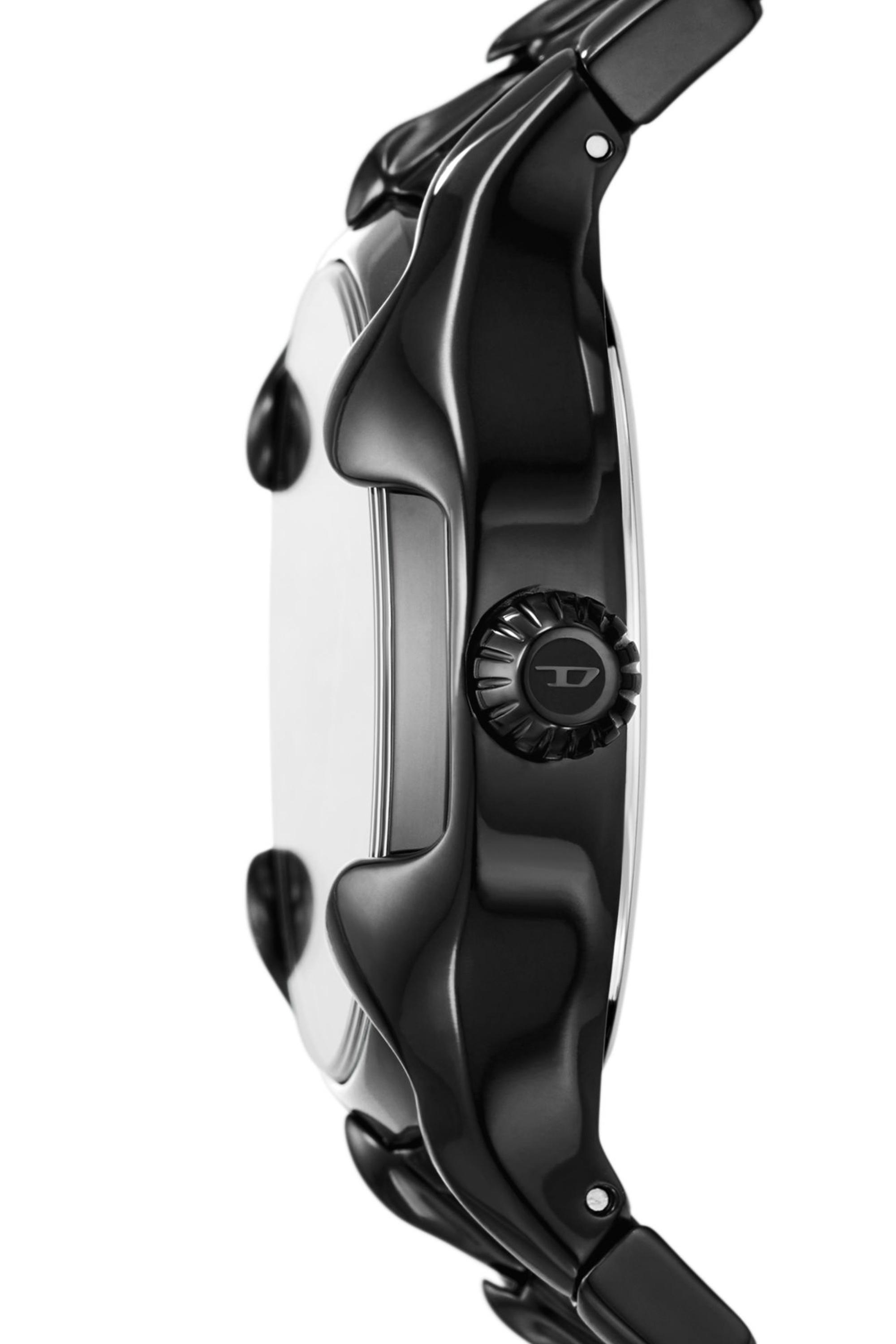 Diesel - DZ2198, Herren Vert Armbanduhr aus schwarzem Edelstahl in Schwarz - Image 3