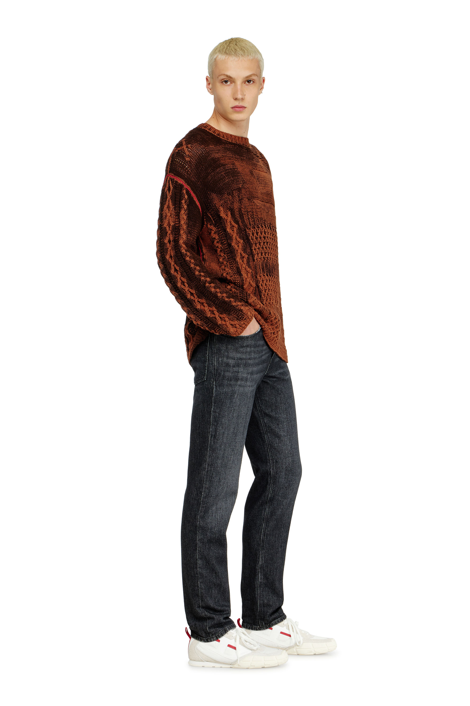 Diesel - Herren Regular Jeans 2023 D-Finitive 09P79, Schwarz/Dunkelgrau - 2
