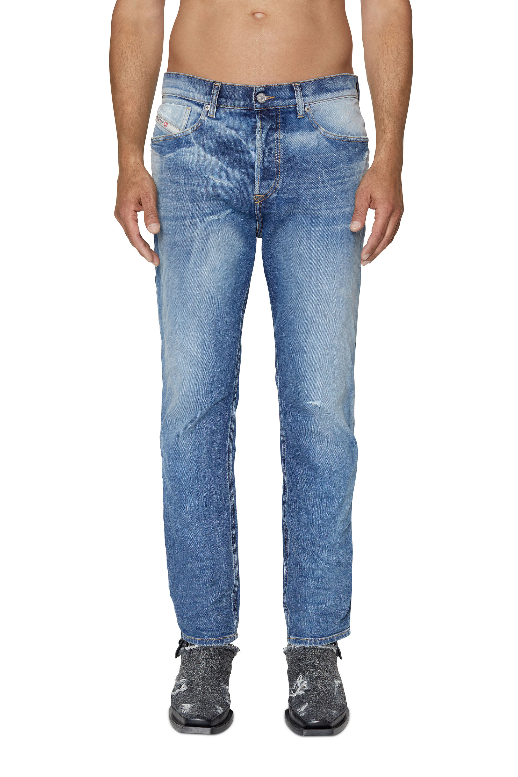 Diesel - 2005 D-FINING 09E16 Tapered Jeans, Blu medio - Image 1