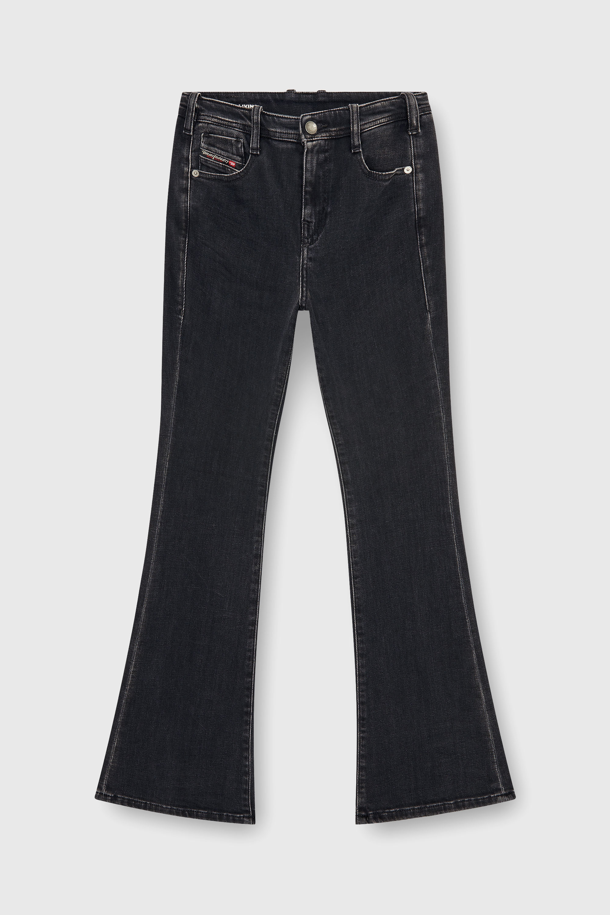 Diesel - Woman's Bootcut Jeans 1969 D-Ebbey 09P75, Black/Dark grey - 2