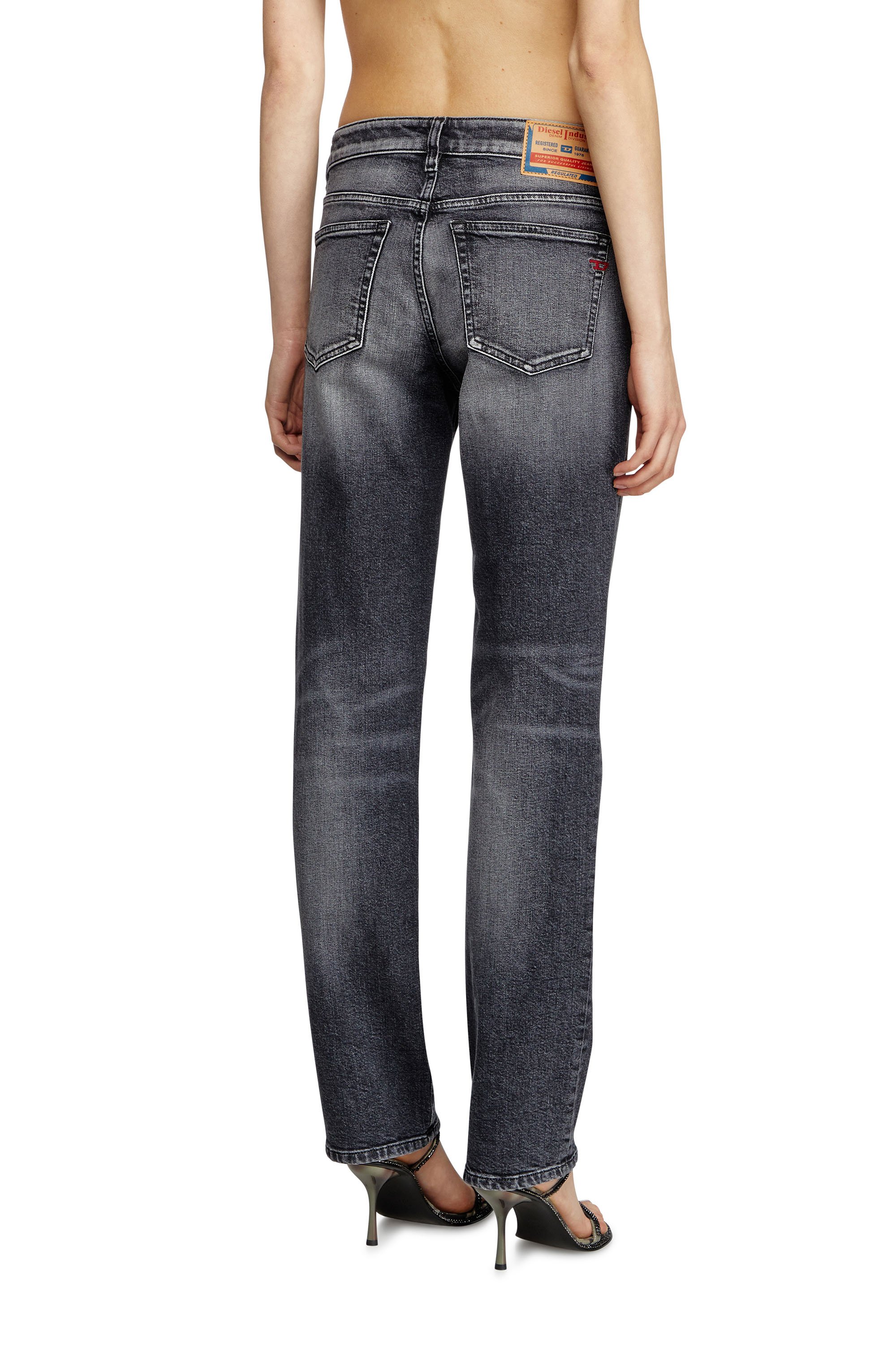 Diesel - Regular Jeans 1989 D-Mine 09L53 Femme, Noir/Gris foncé - Image 4