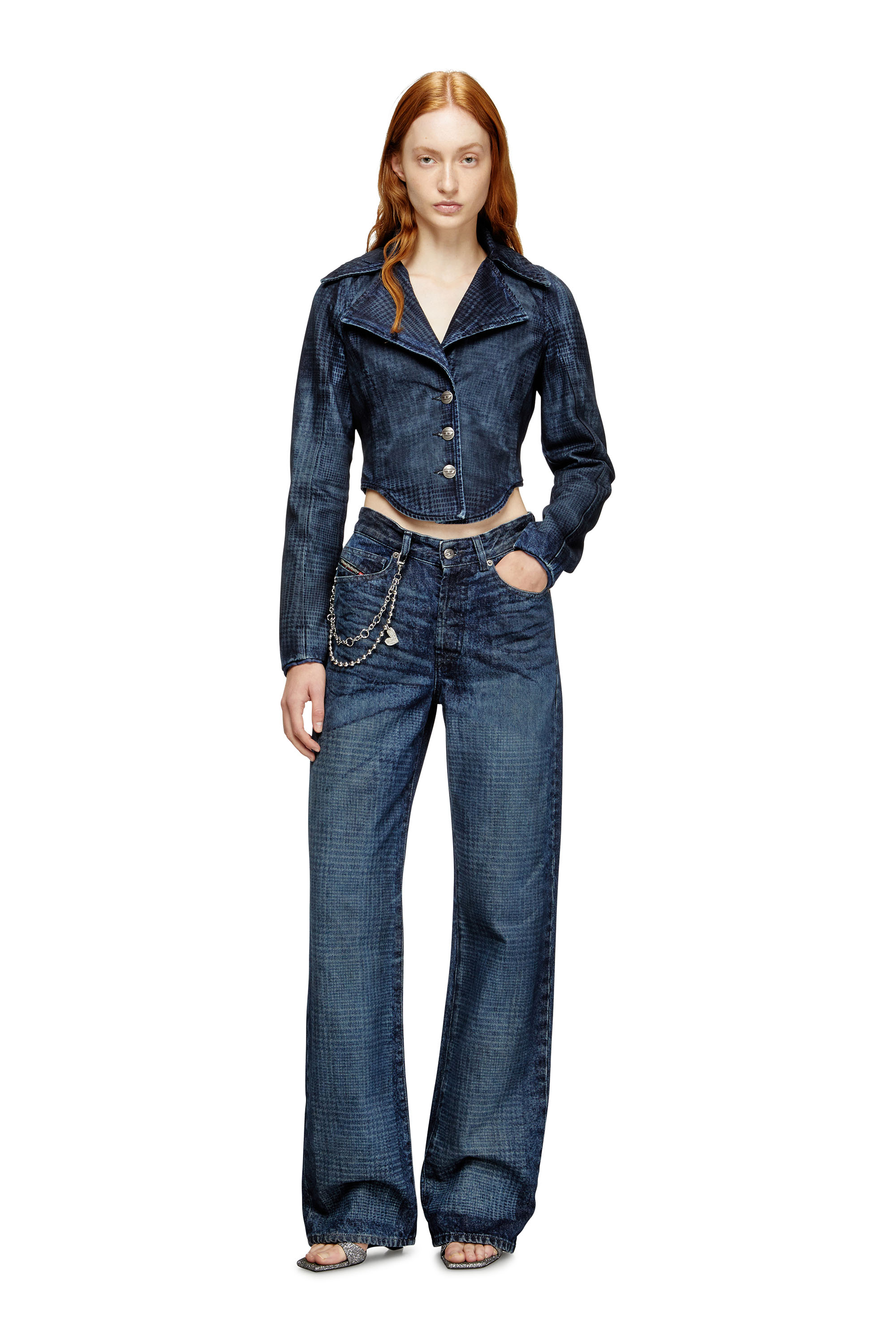 Diesel - Regular Jeans 1971 D-Sent 007CV Donna, Blu Scuro - Image 1
