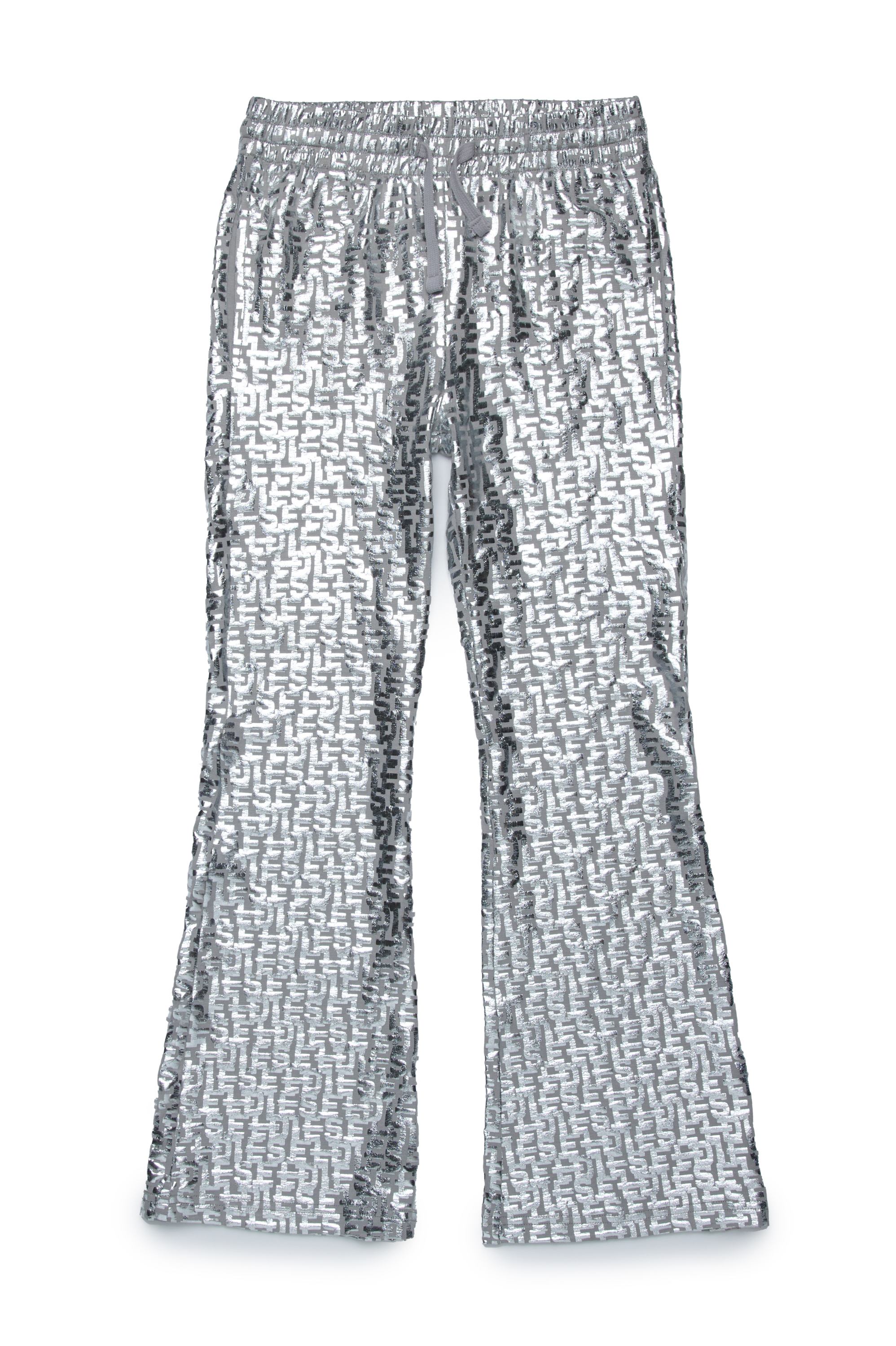 Diesel - PENDYX, Donna Pantaloni tuta con stampa monogram su lamina in Argento - Image 1