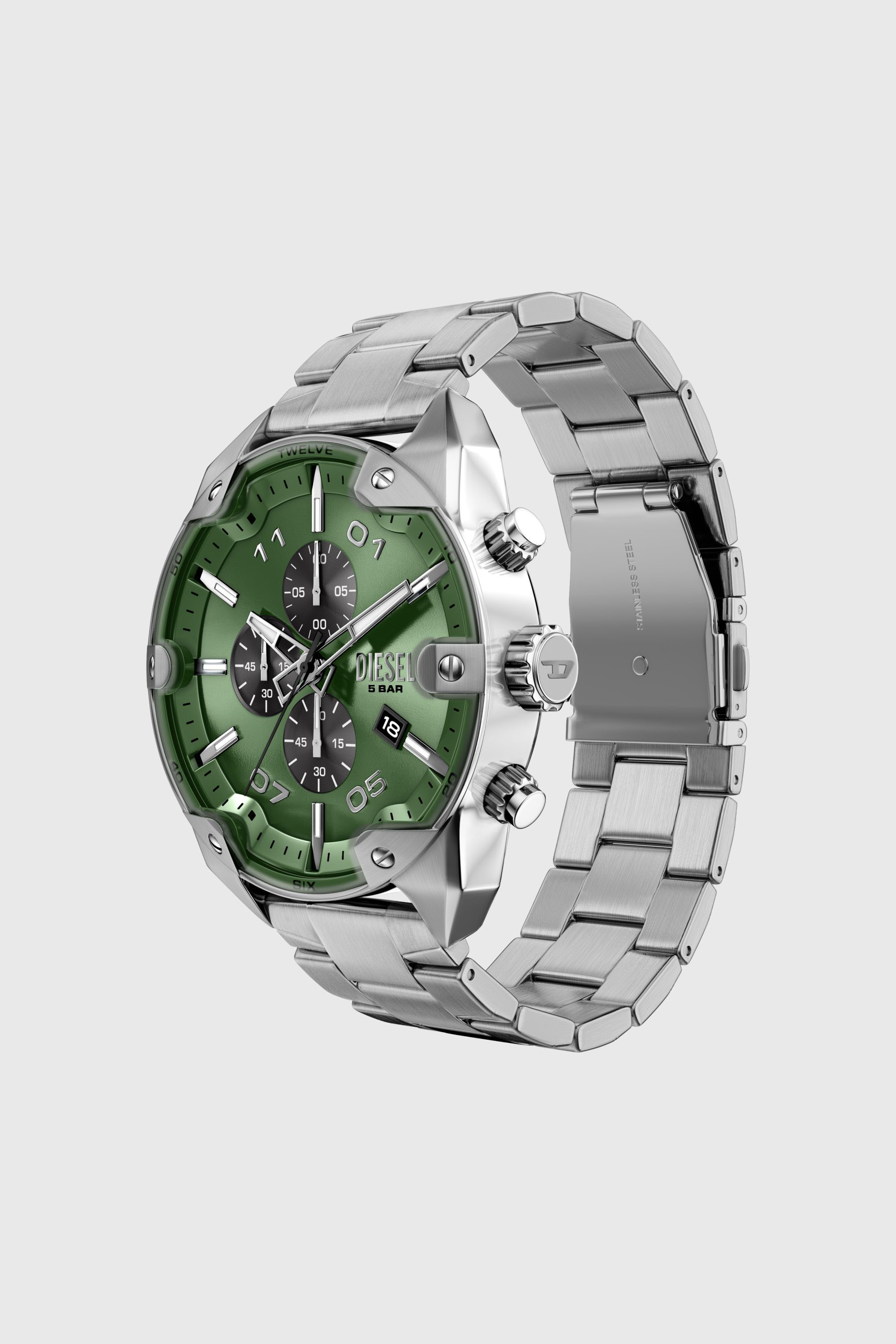 Diesel - DZ4712 WATCH, Orologio Spiked in acciaio inox con borchie Uomo in Argento - 2