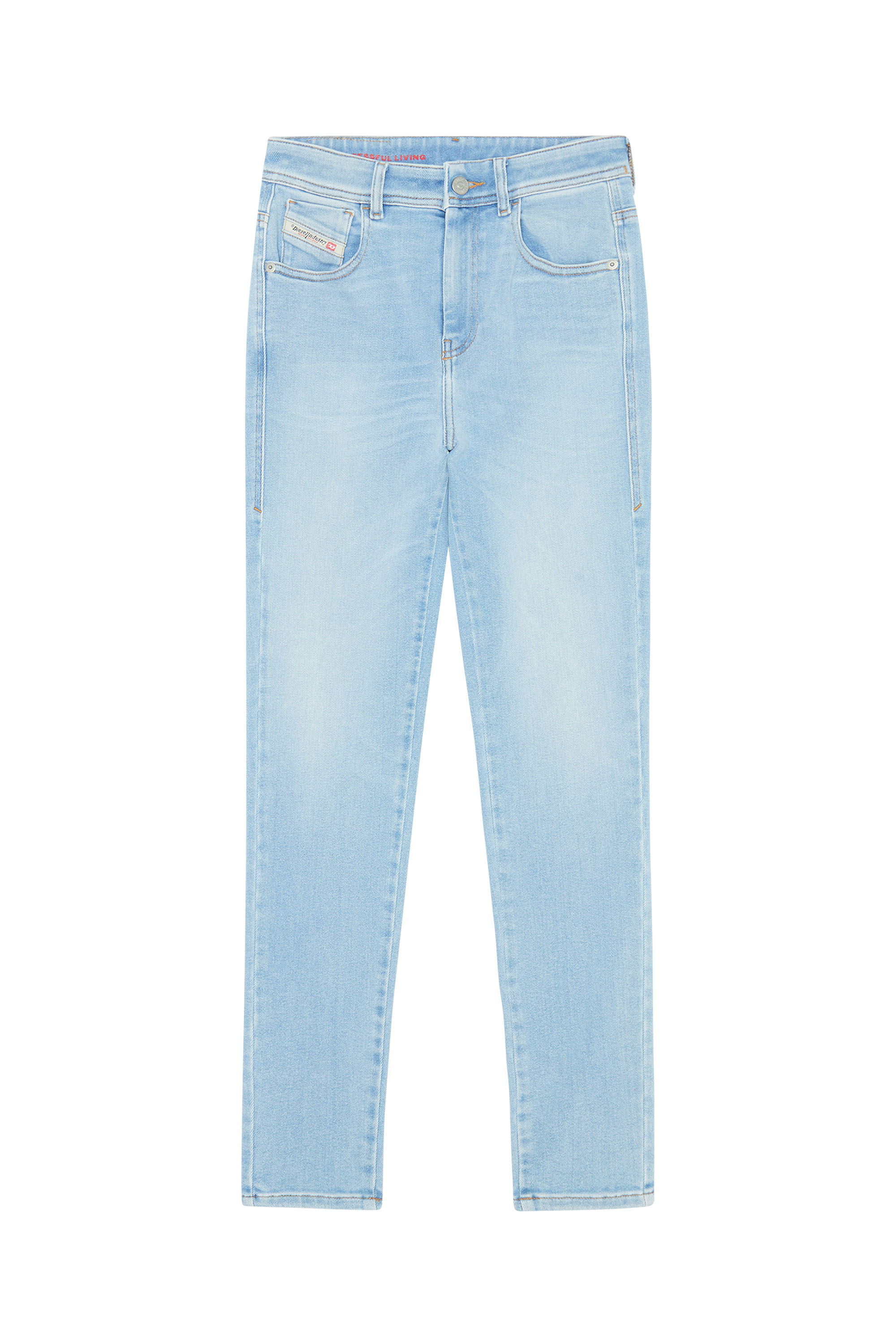 Diesel - Super skinny Jeans 1984 Slandy-High 09E76, Blu Chiaro - Image 5