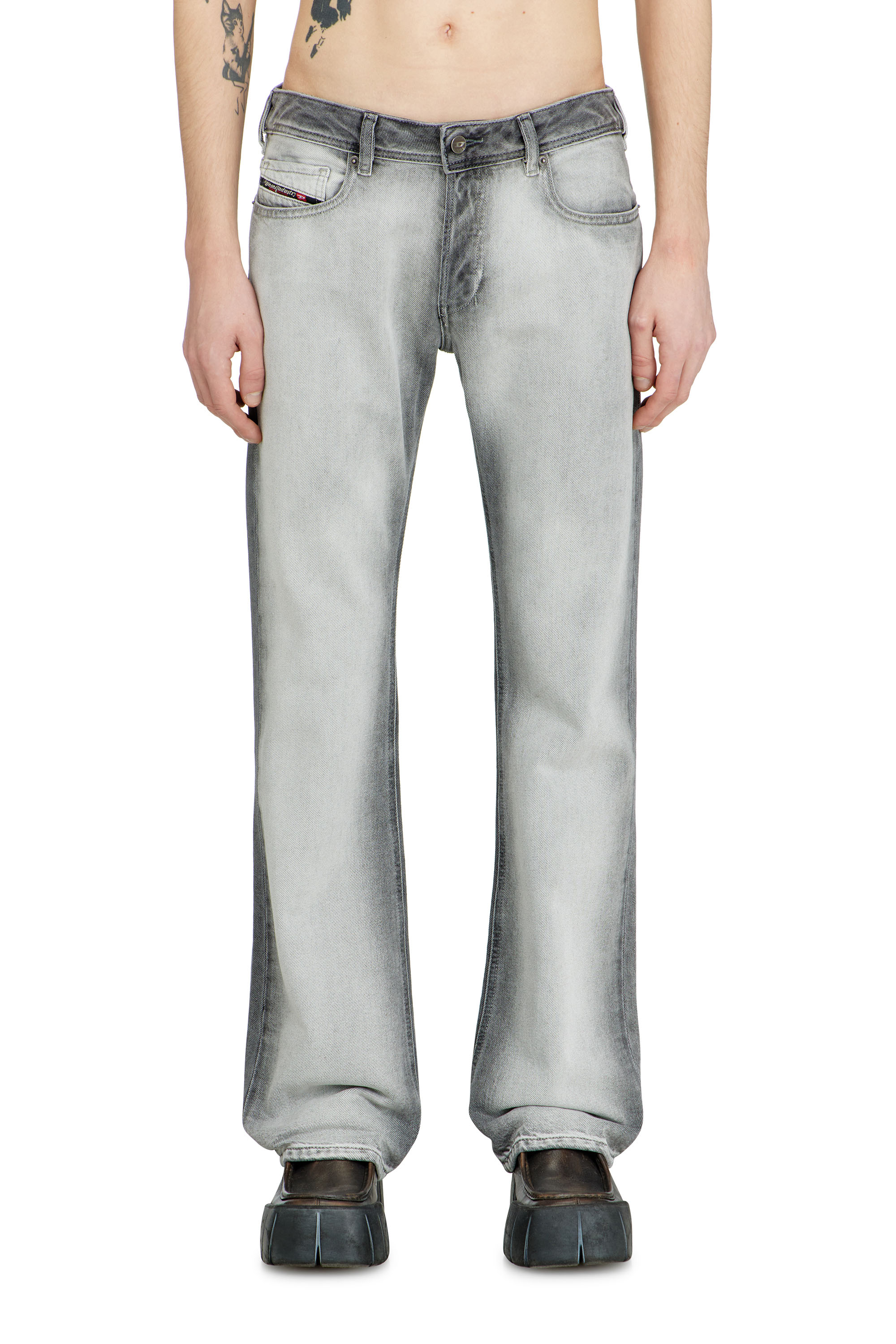 Diesel - Bootcut Jeans 2007 Zatiny 09P28 Homme, Gris - Image 1