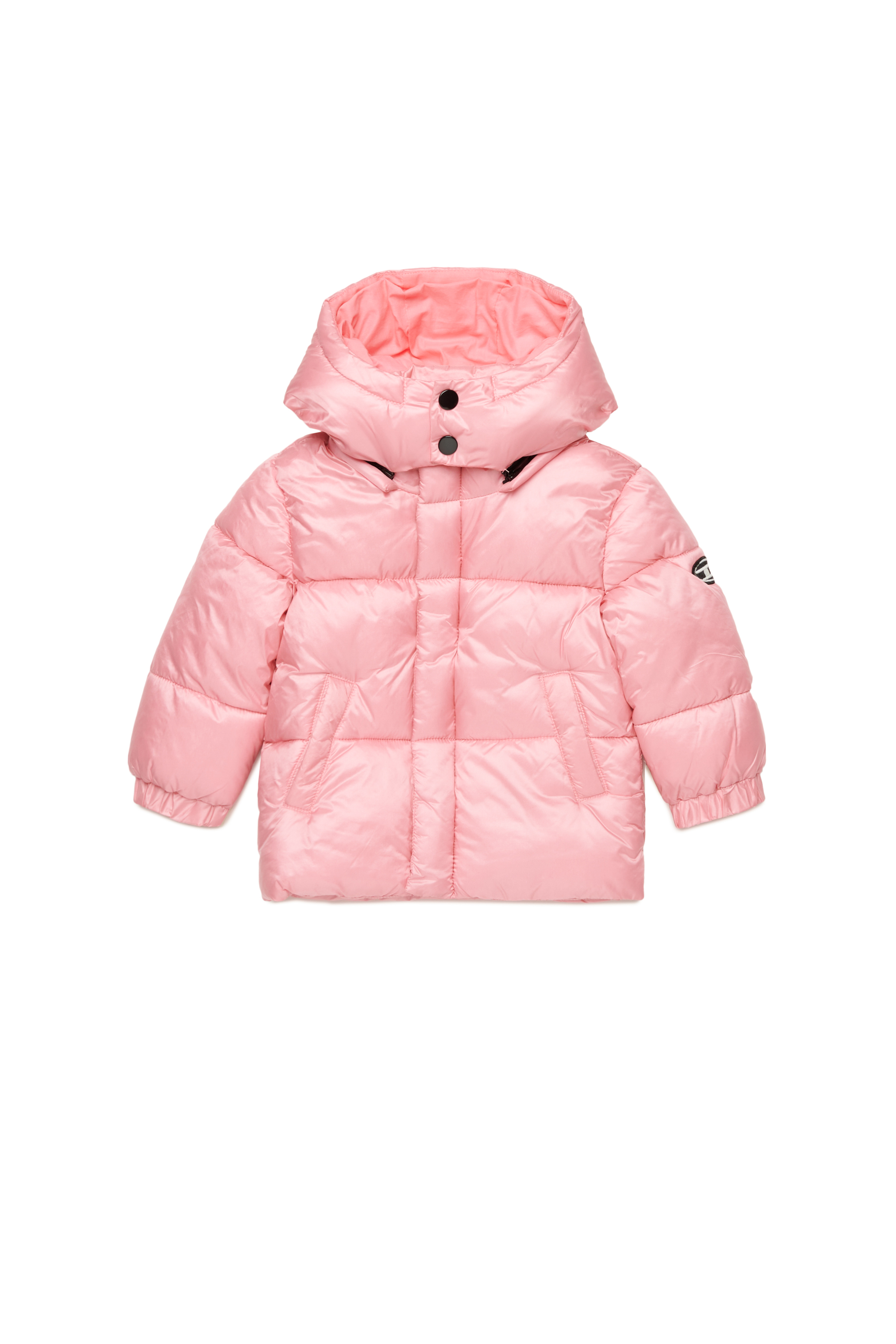 Diesel - JWROLFYSB, Unisex Piumino con patch oval D in Rosa - Image 1