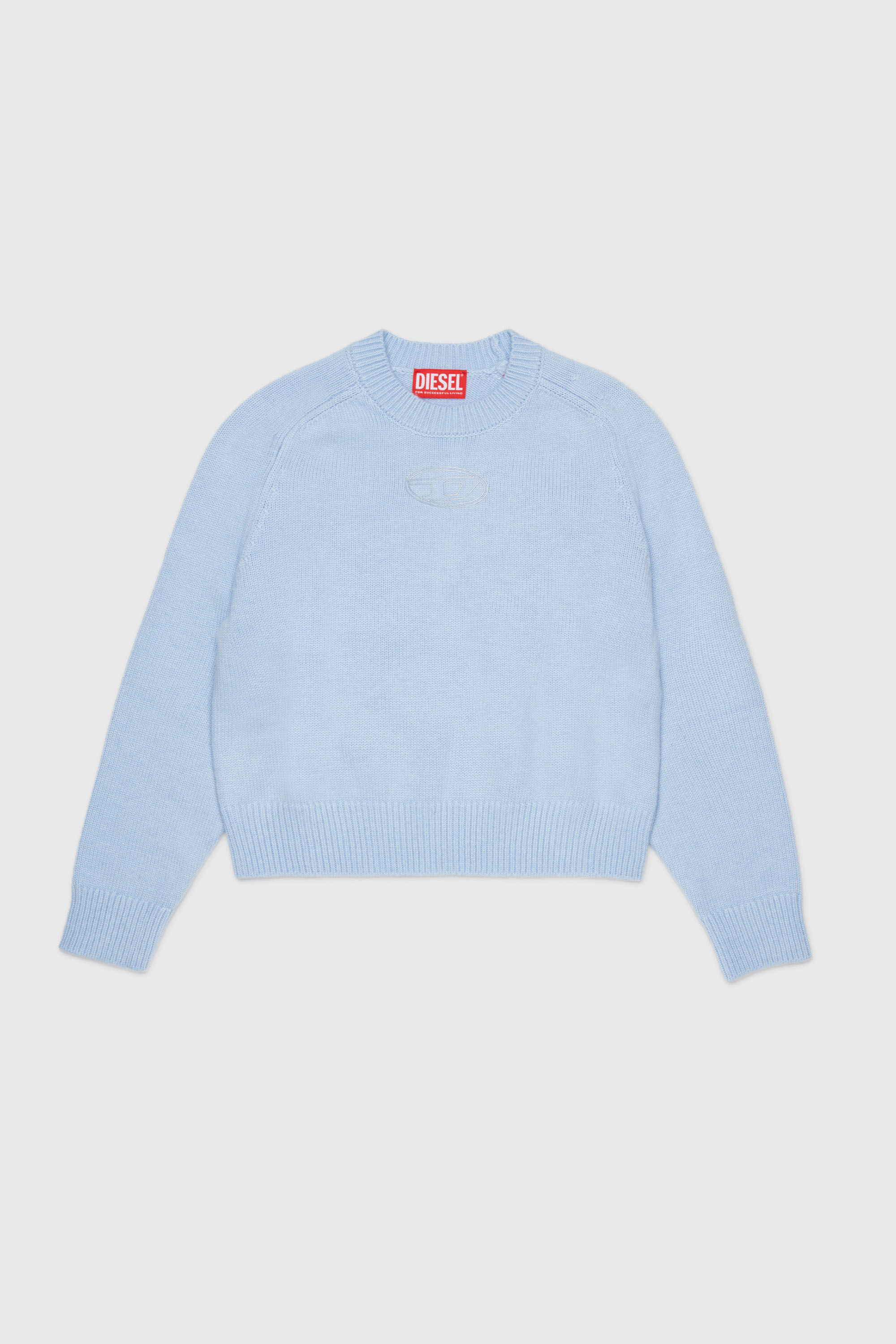 Diesel - KIMLIN, Maglia in cachemire con logo Oval D Donna in Blu - 1