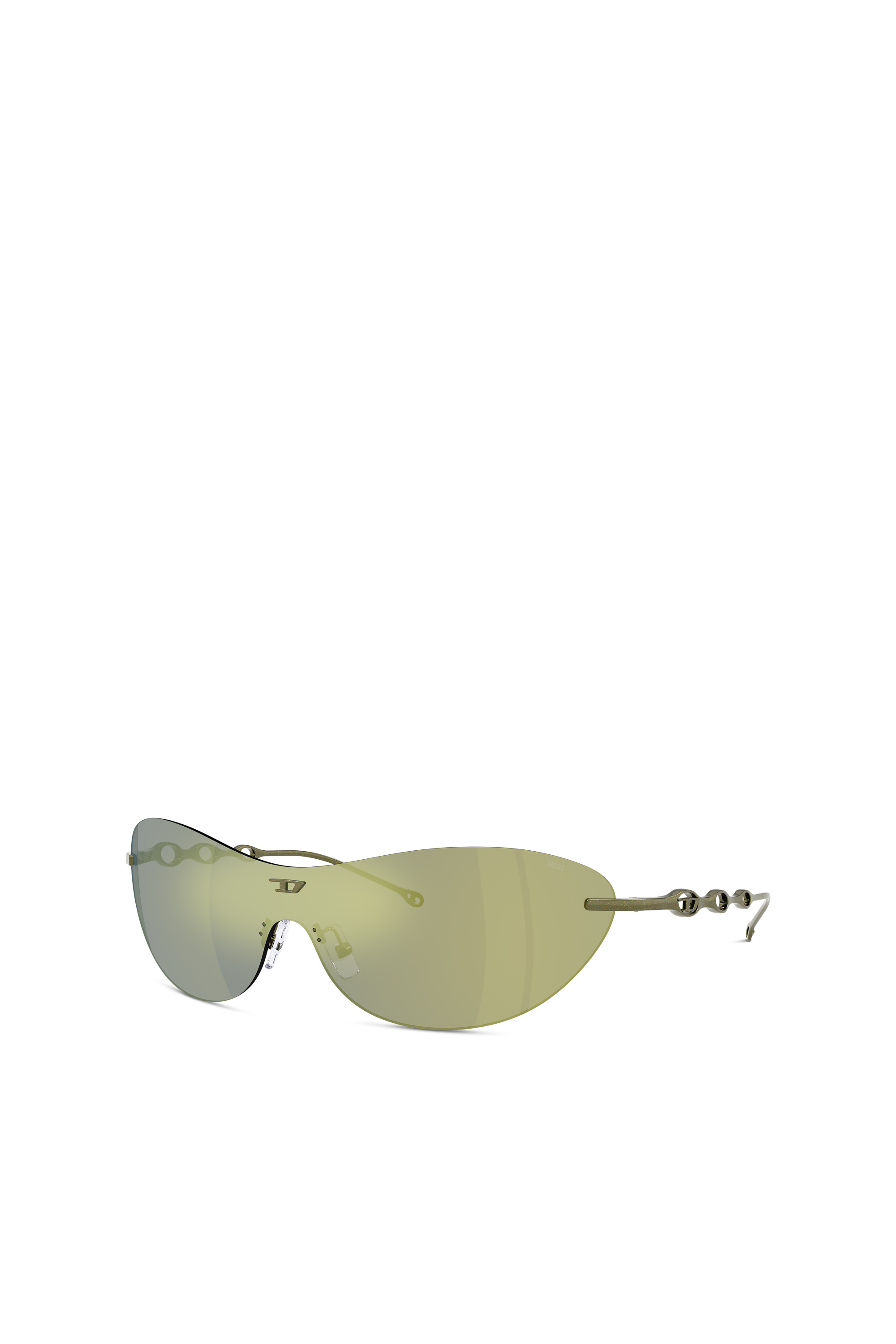 Diesel - 0DL1006 SIZE 35, Lunettes de soleil ovales Mixte in Vert - 4