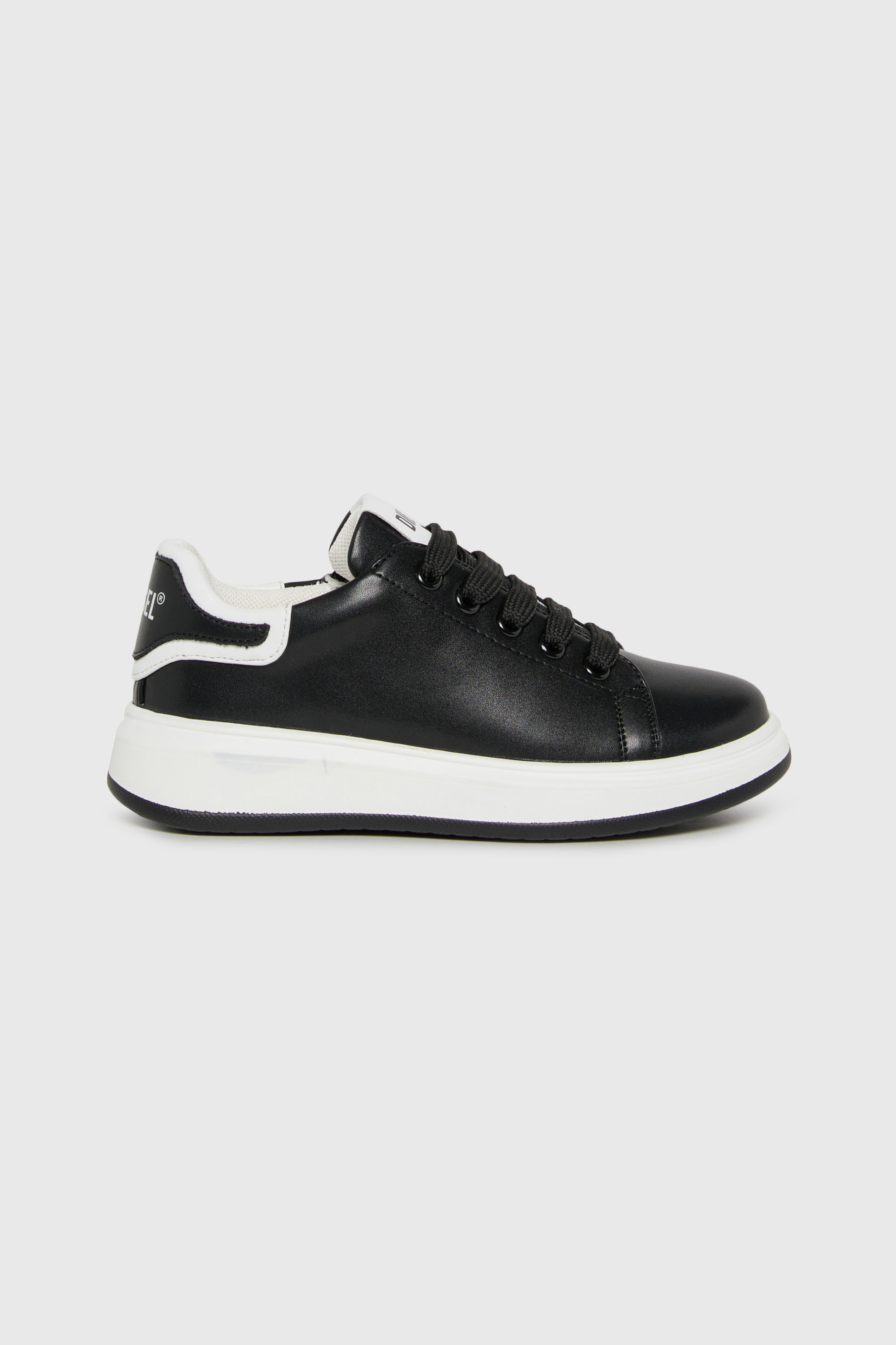 Diesel - S-MEQUIPLA, Unisex S-MEQUIPLA-Sneakers mit kontrastierenden Bes&auml;tzen in Schwarz - 1