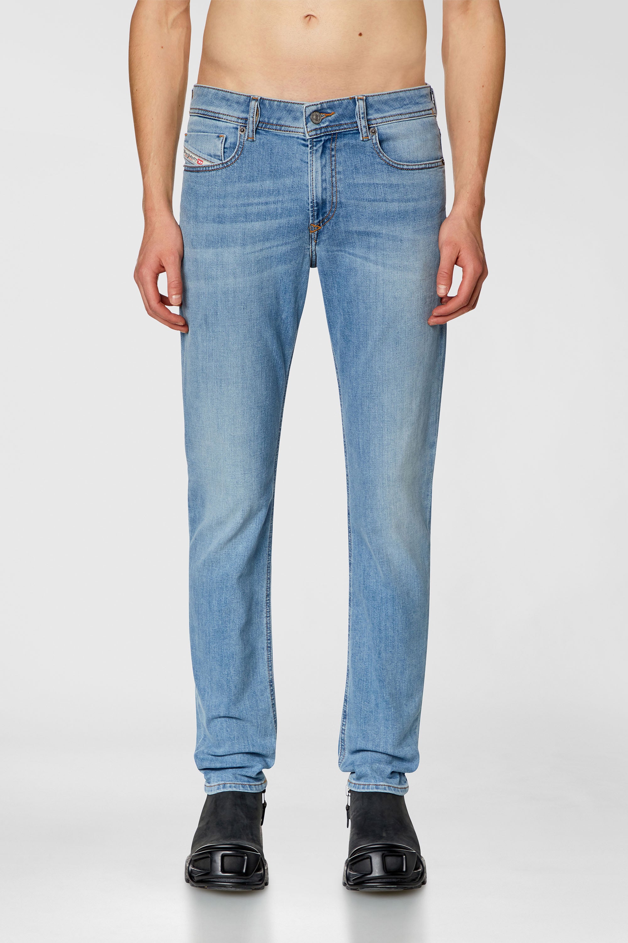 Diesel - Skinny Jeans 1979 Sleenker 09H62 Uomo, Blu Chiaro - Image 1