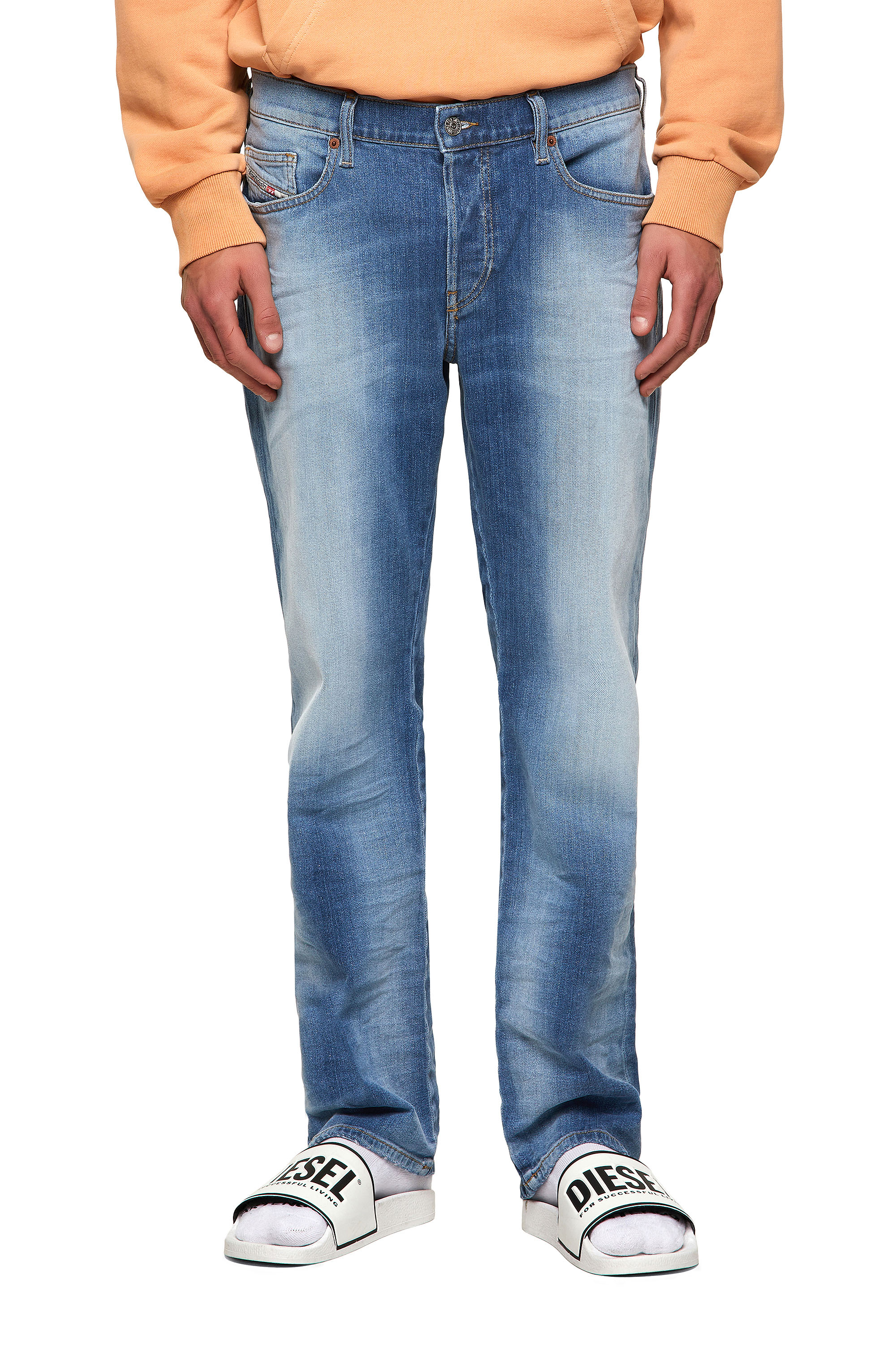 Diesel - D-Mihtry 009NF Straight Jeans, Bleu Clair - Image 1