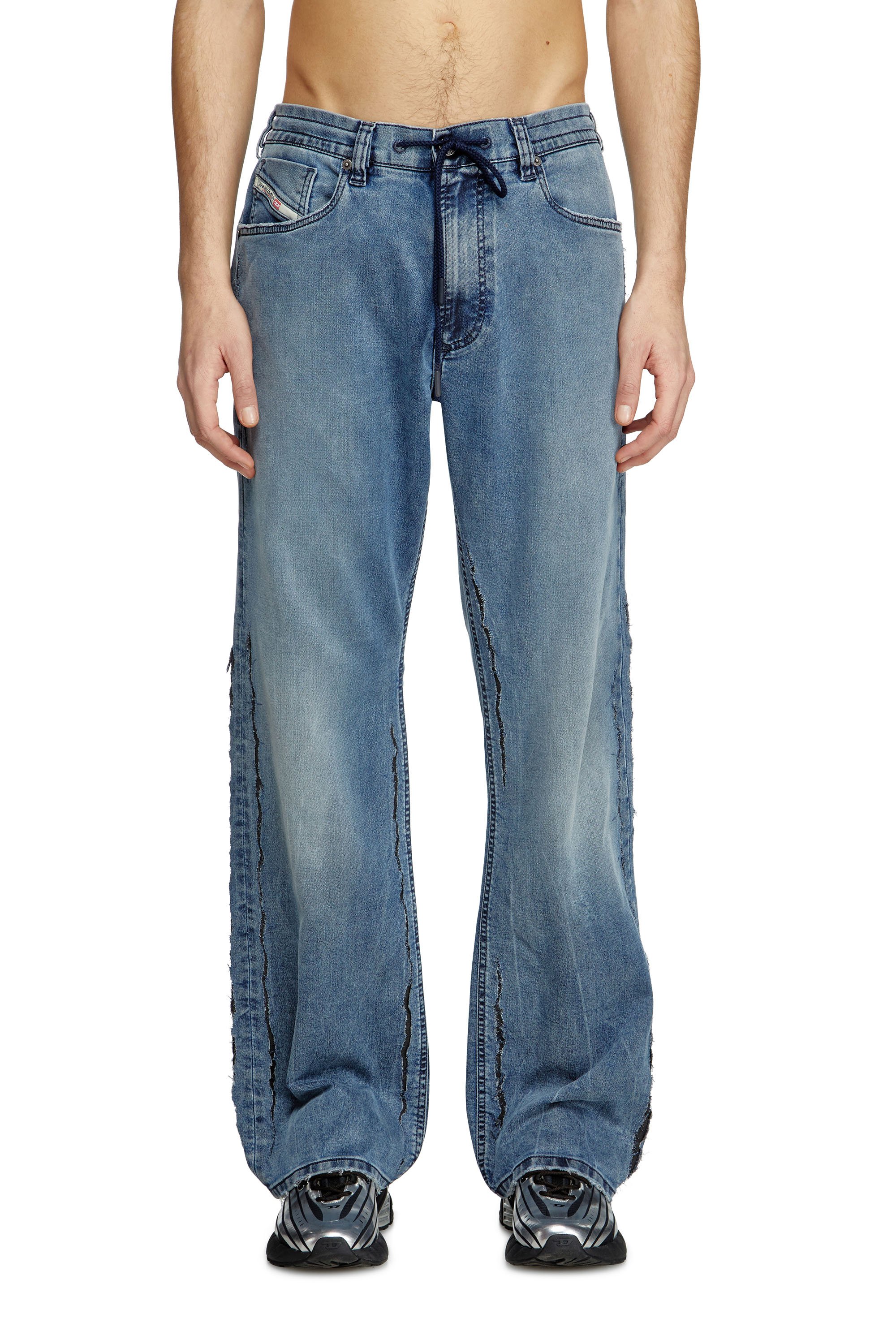 Diesel - Relaxed 2080 D-Reel Joggjeans® 09K64 Uomo, Blu medio - Image 1