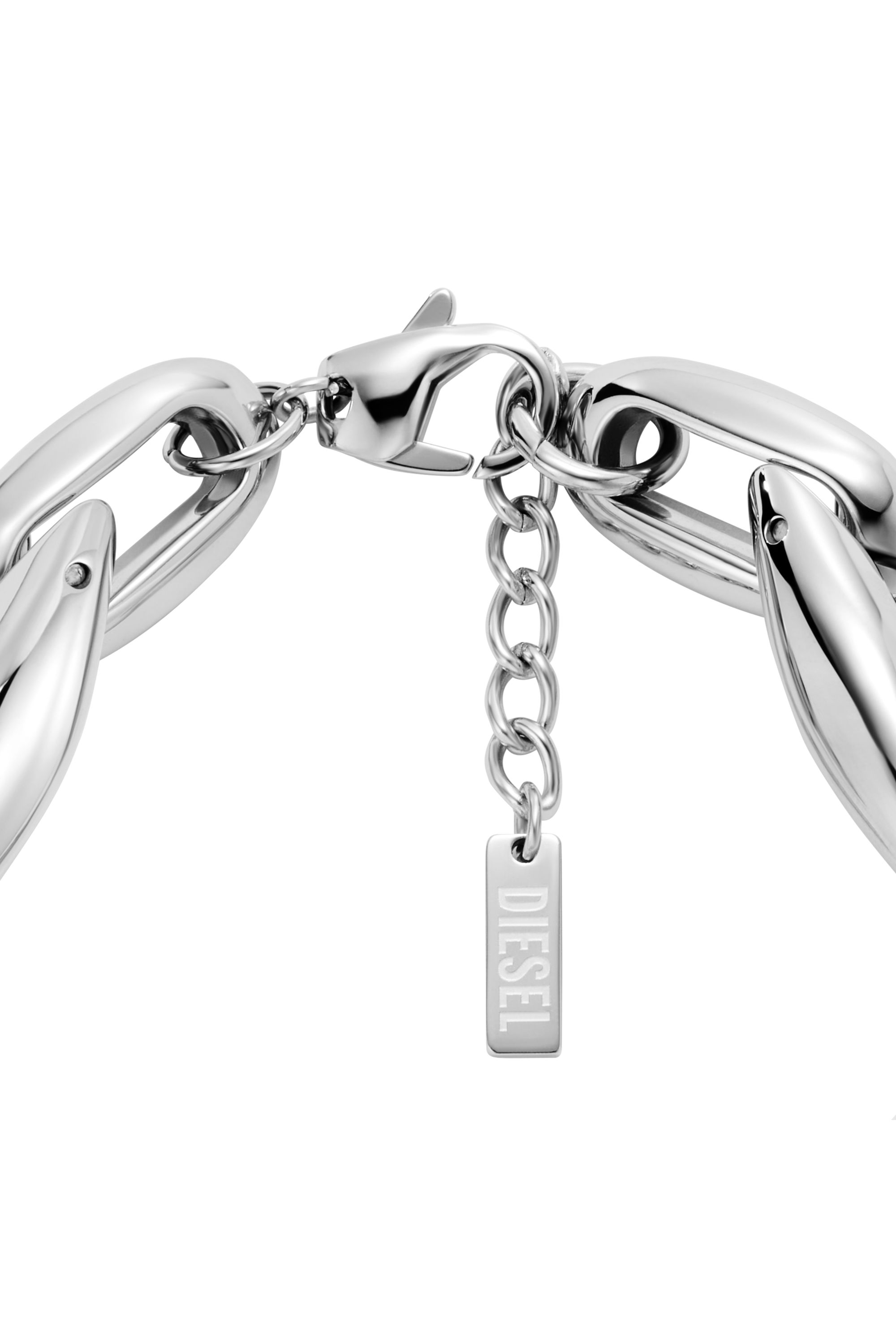 Diesel - DX1617040, Bracelet chaîne Metamorph en acier inoxydable et silicone Mixte in Gris argenté - 2