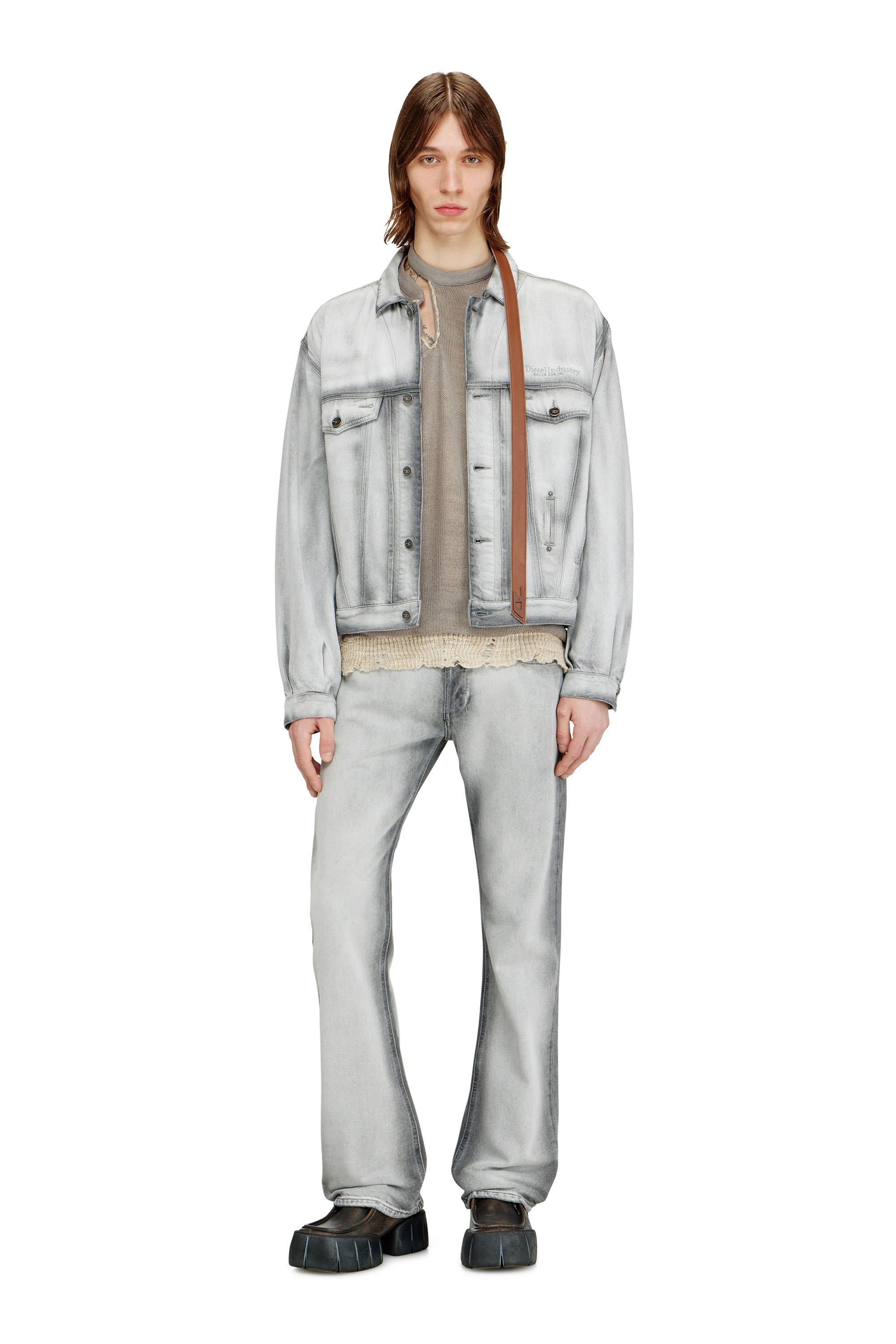 Diesel - Bootcut Jeans 2007 Zatiny 09P28 Homme, Gris - Image 2