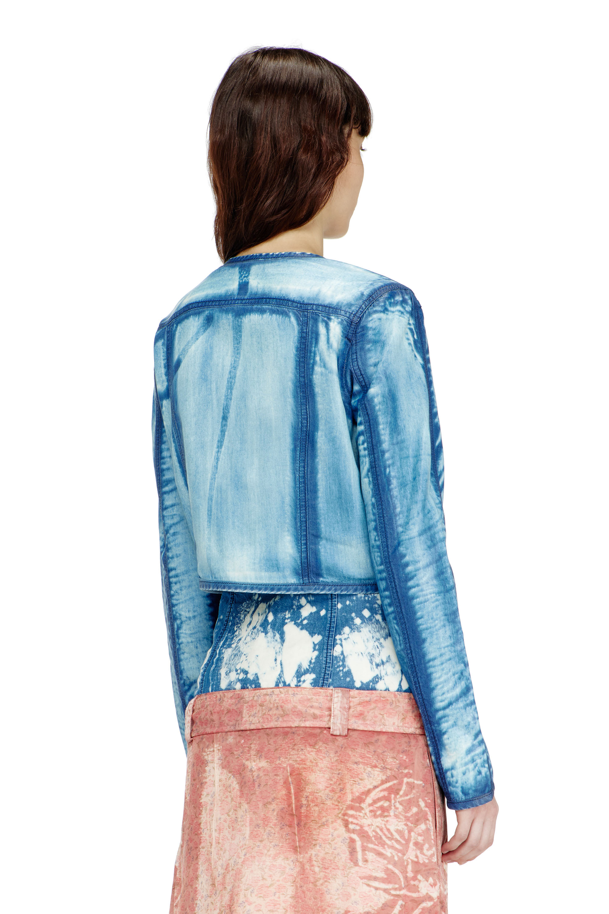 Diesel - DE-SYPHRA-FSI, Damen Kurz geschnittene Jacke aus X-Ray Lyocell-Denim in Blau - 4
