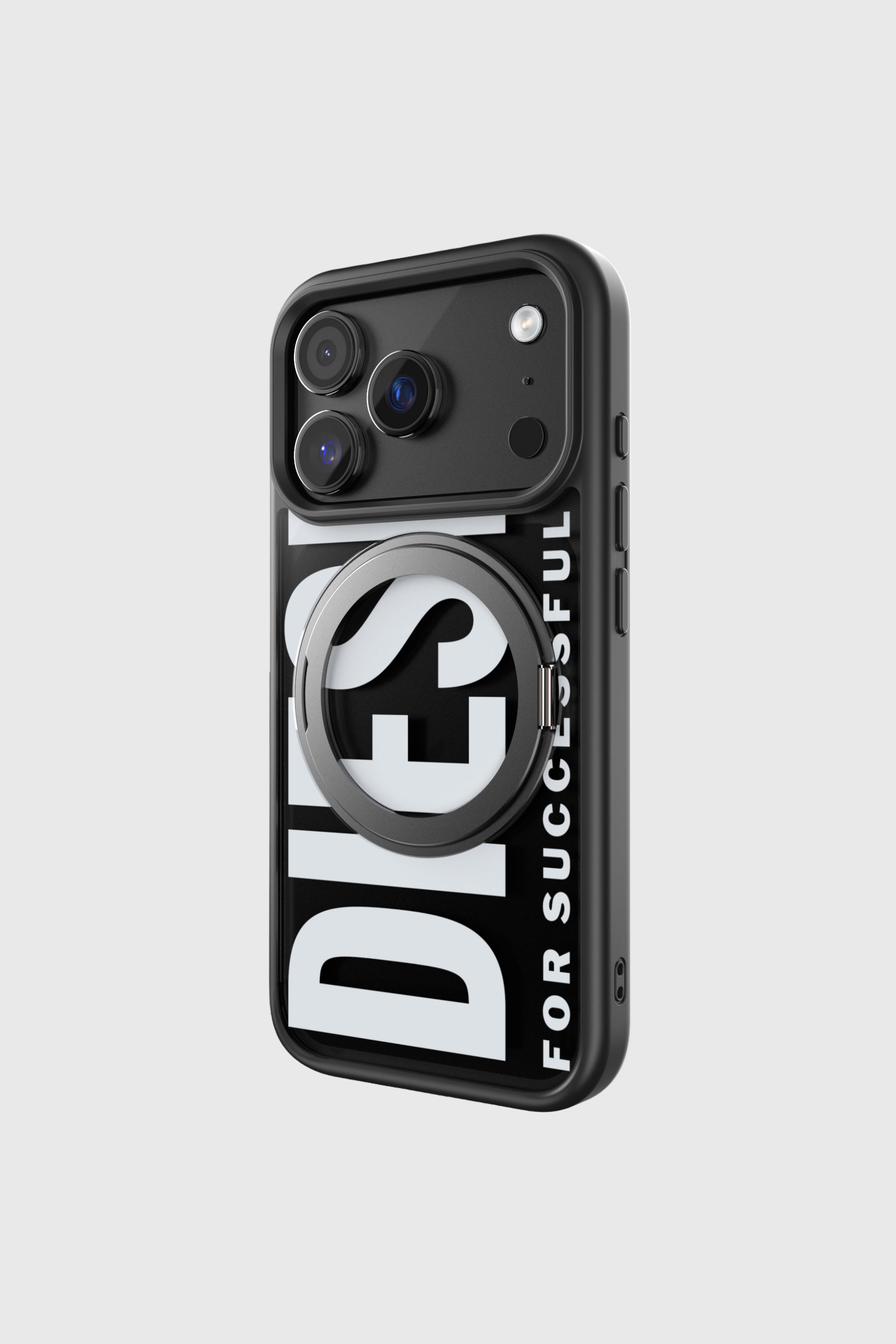 Diesel - 60405 RING STAND CASE RING STAND, Custodia Ringstand-Magsafe per iPhone 17 Pro Unisex in Nero - 3