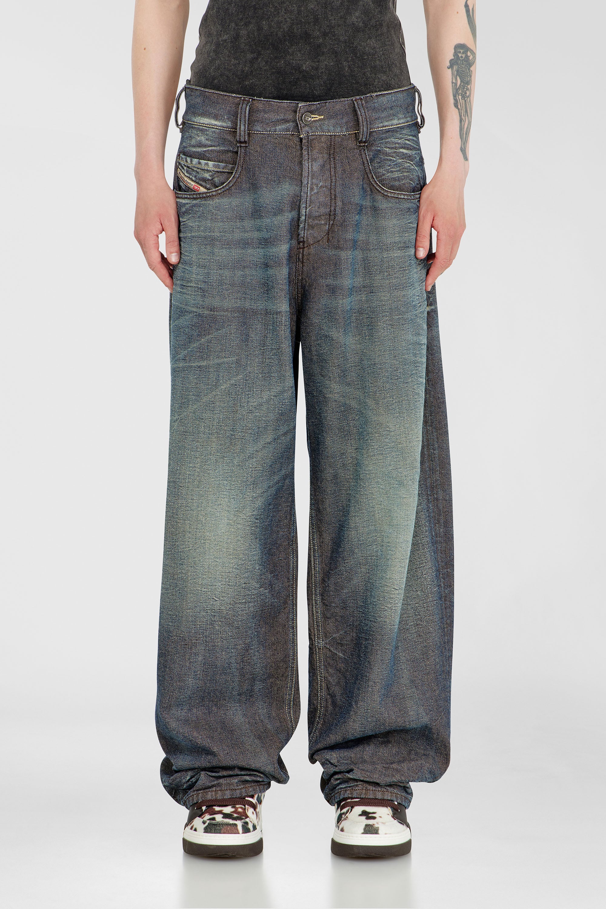 Diesel - Unisex Relaxed Jeans 1997 D-Enim-M 007EM, Dunkelblau - 1