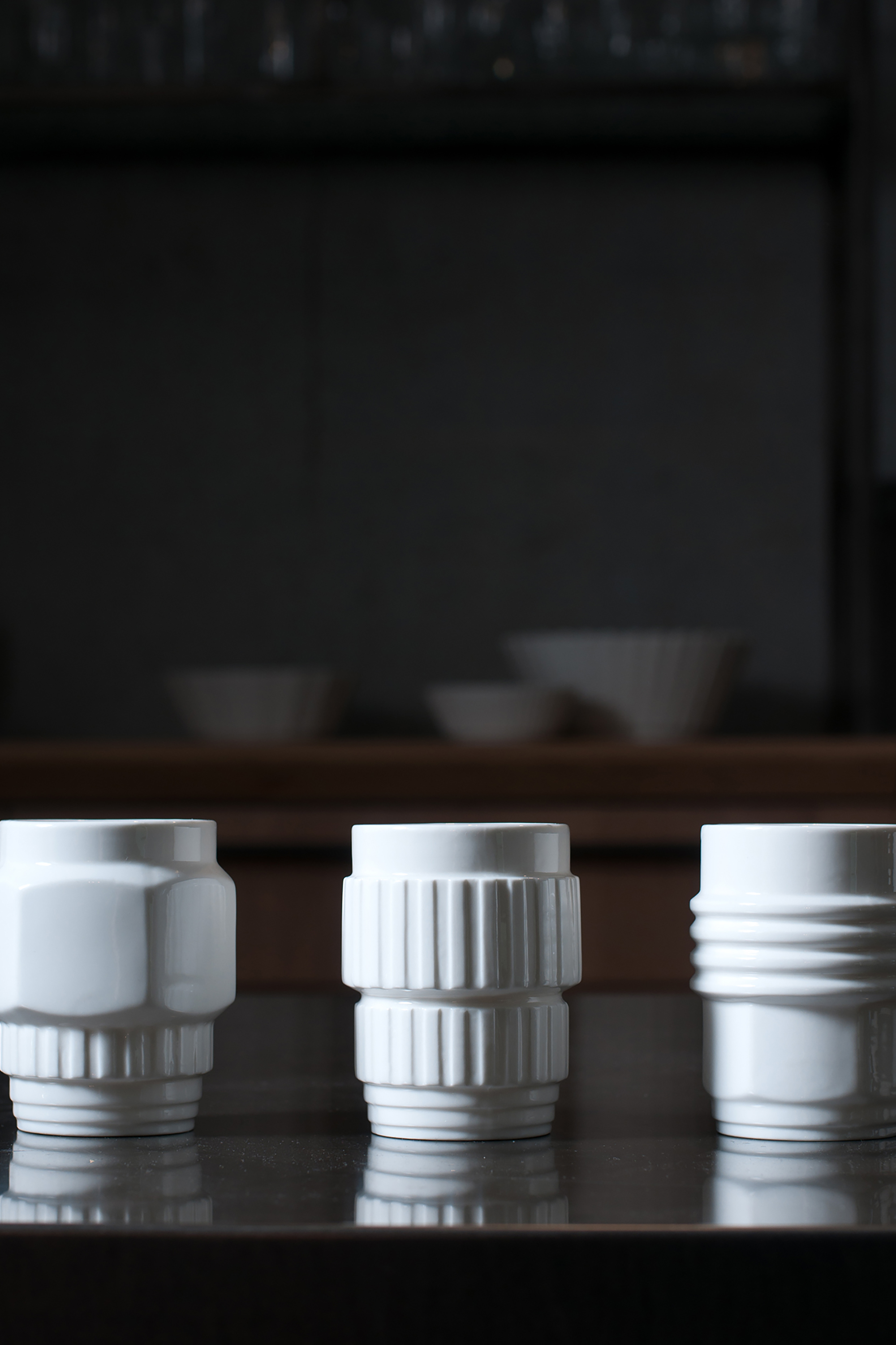 Diesel - 10977 MACHINE COLLEC, Unisex Große Tasse aus Porzellan, ø 8,5 cm in Weiß - 3