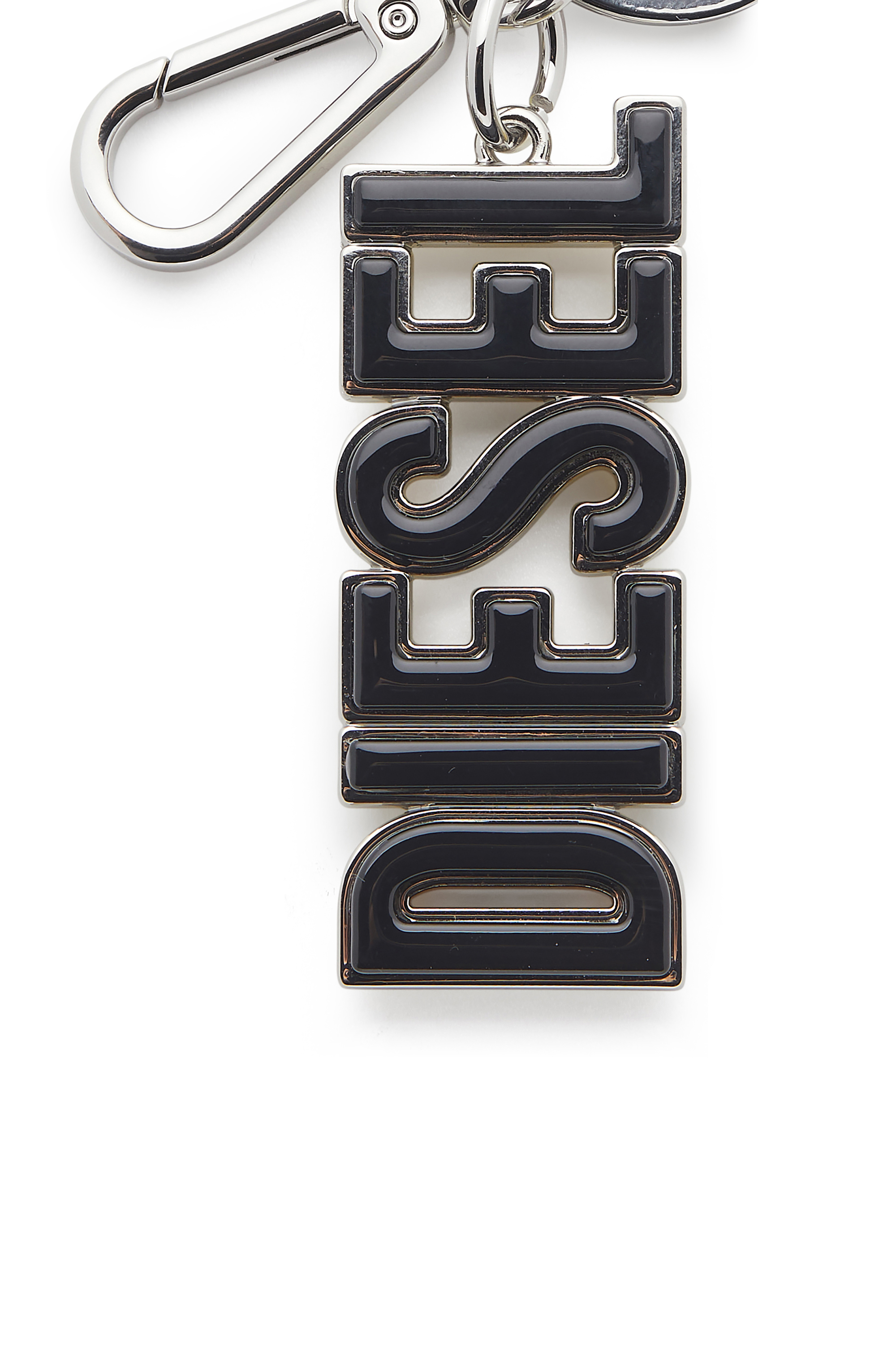 Diesel - DSL 3D KEY RING, Porte-cl&eacute;s DIESEL en m&eacute;tal et r&eacute;sine Homme in Polychrome - 3