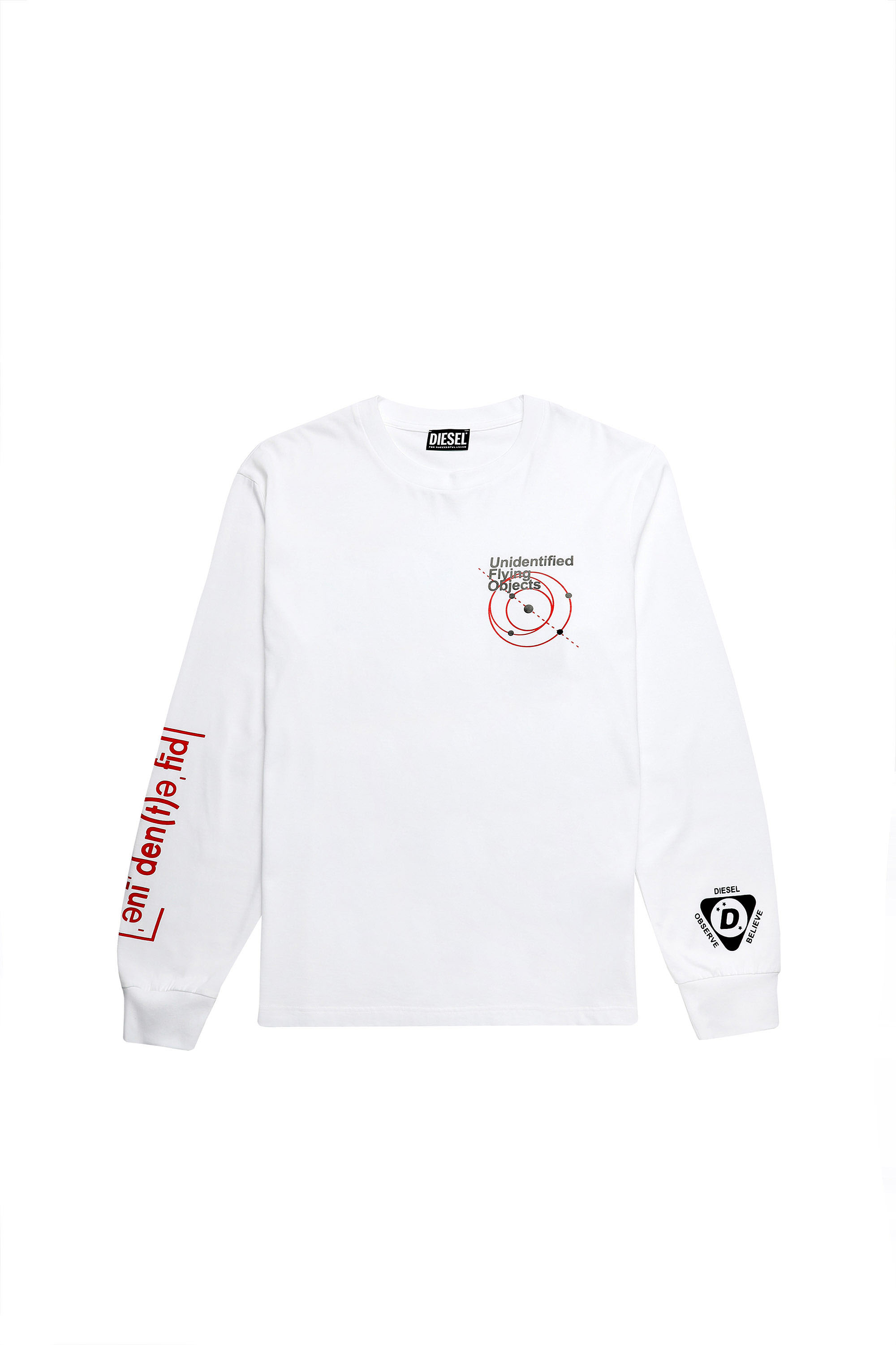 T-JUST-LS-B52, Bianco - T-Shirts