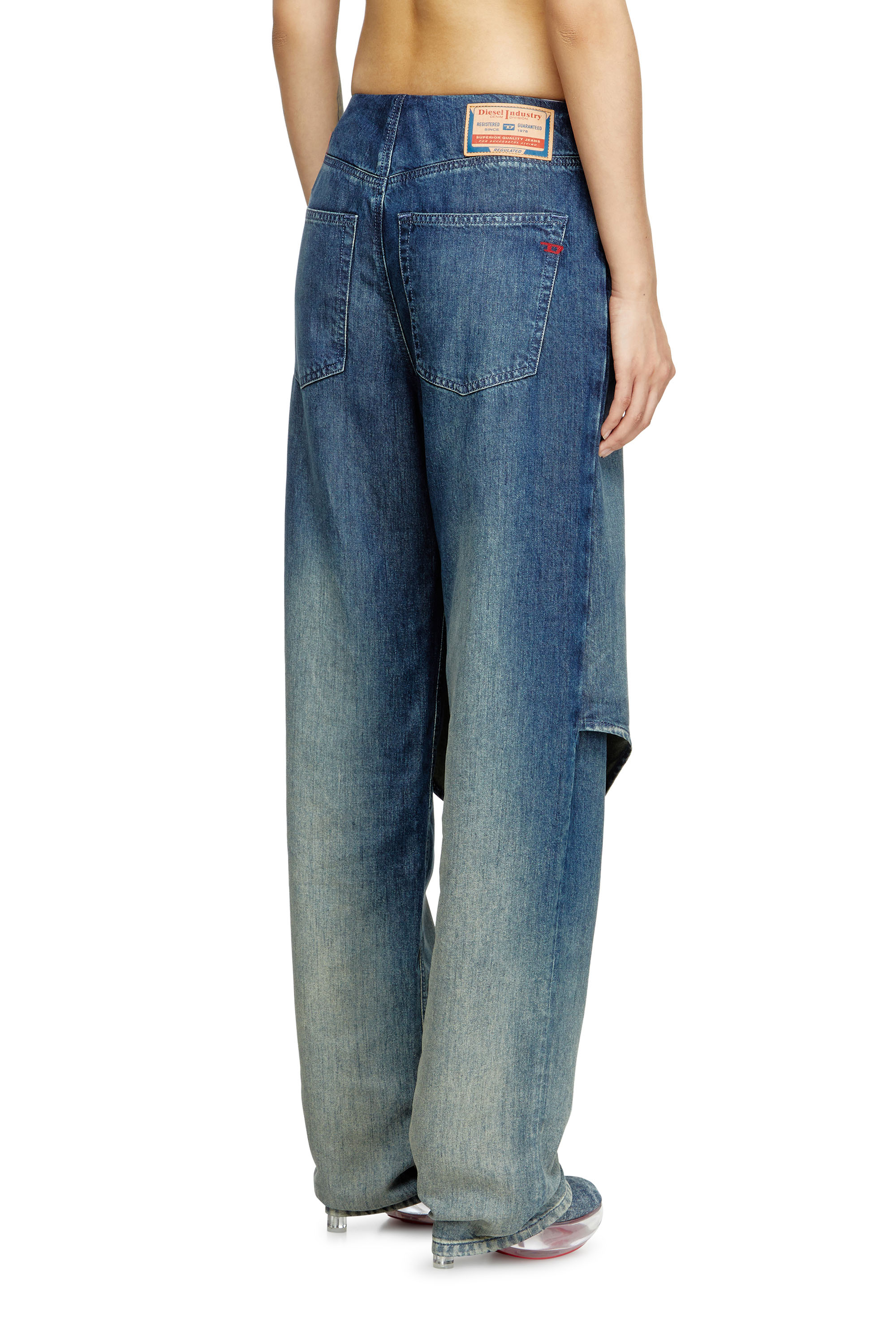 Diesel - Regular Jeans D-Arky 068SZ Donna, Blu Scuro - Image 3
