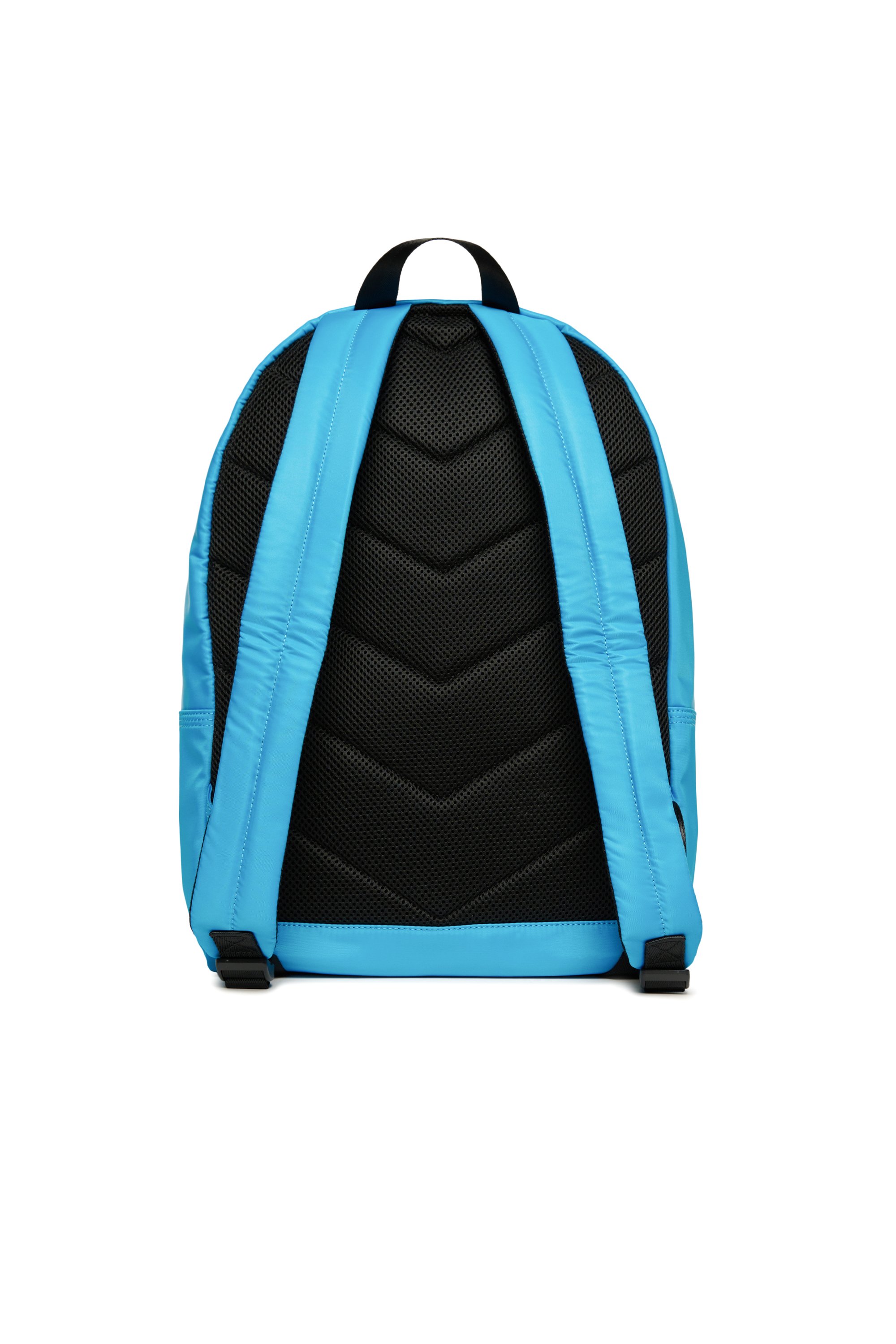 Diesel - WOVAL, Unisex Rucksack aus Nylon mit geprägtem Oval D in Blau - 2