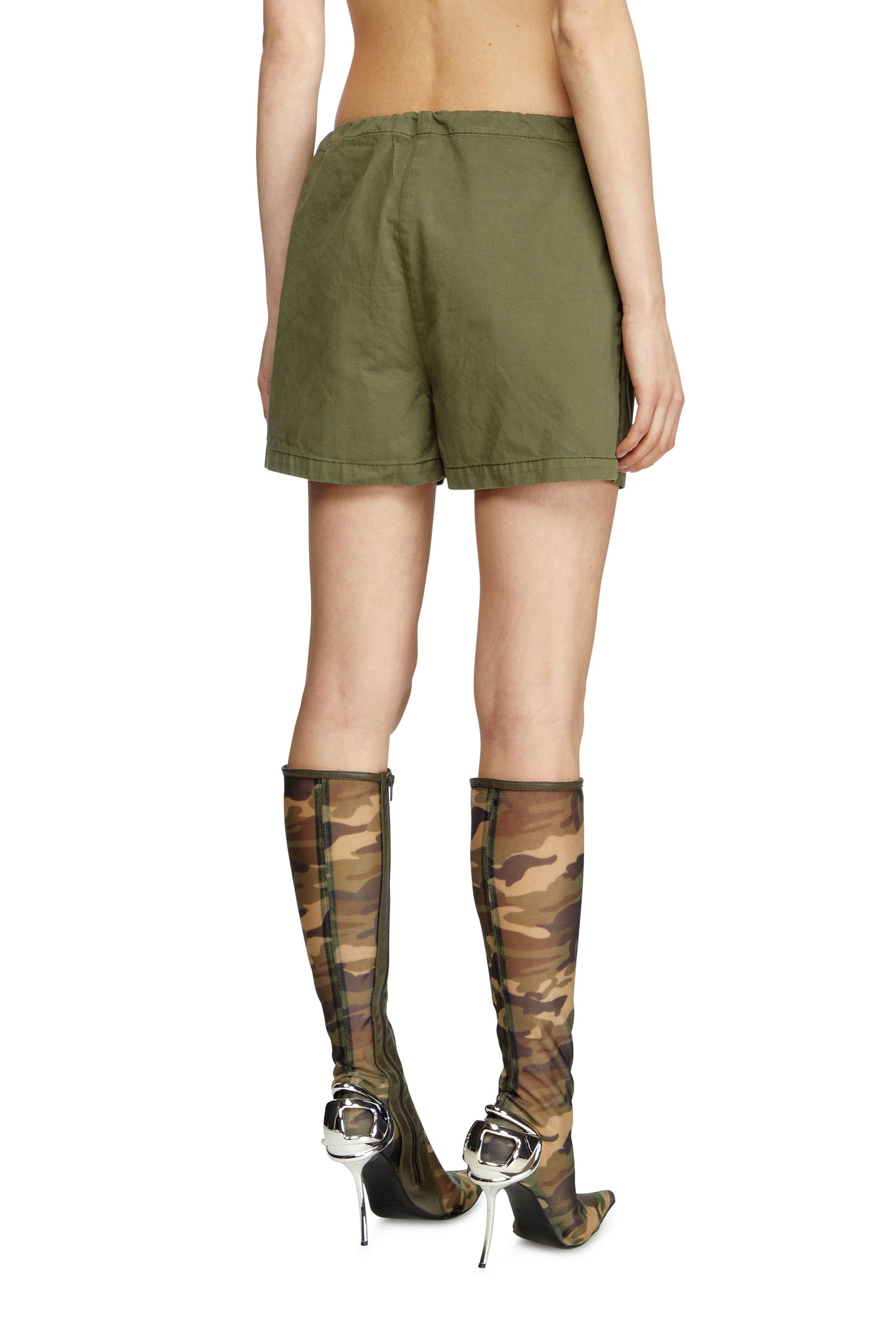 Diesel - S-ENESIS, Short utility Femme in Vert - 4