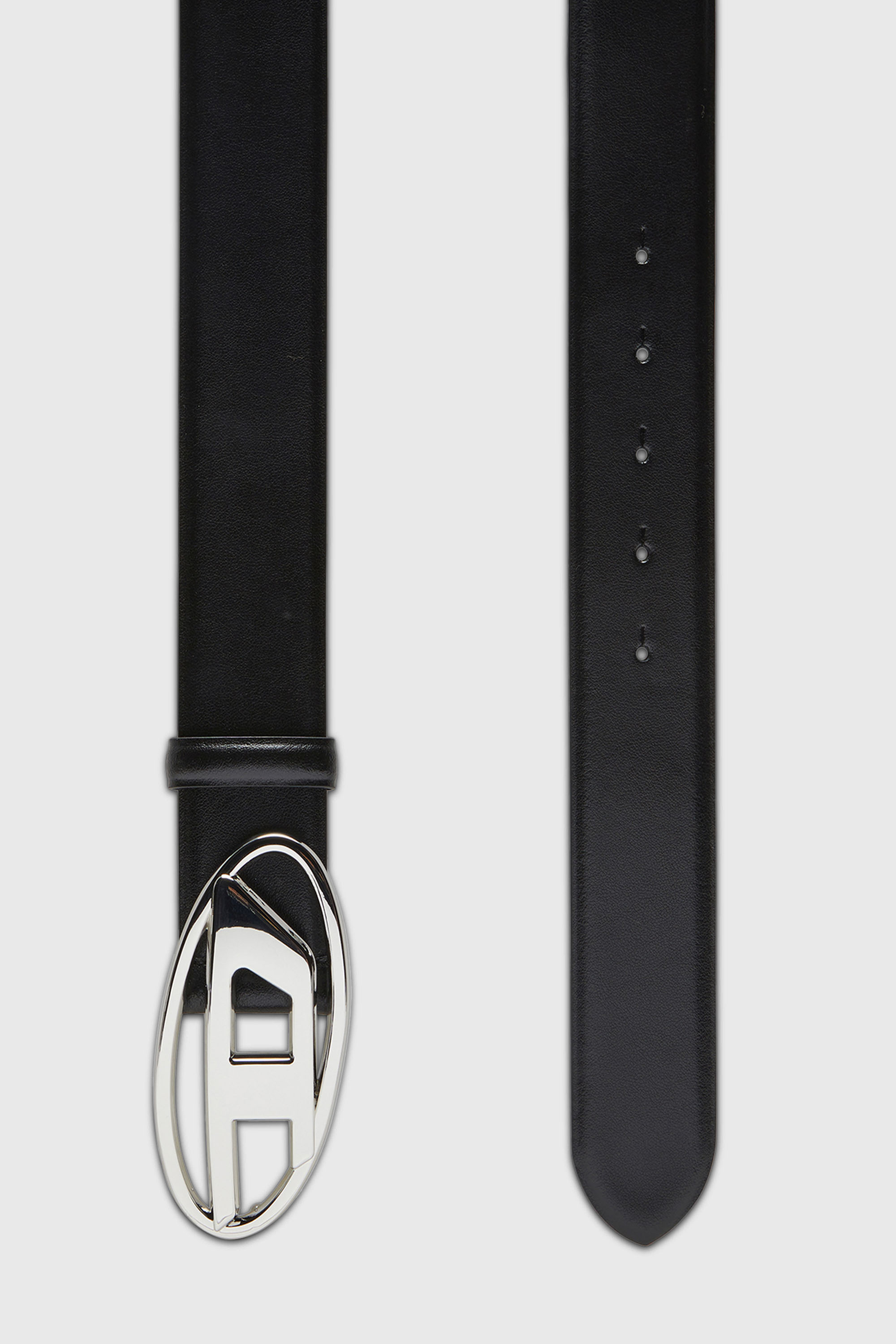 Diesel - B-1DR, Ceinture 4 cm en cuir avec boucle en D ovale Homme in Noir - 2