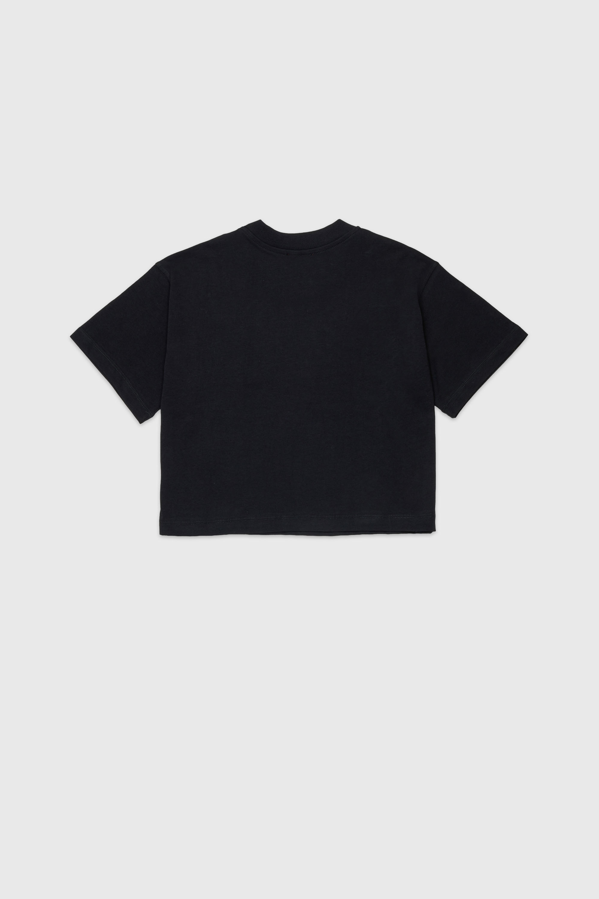 Diesel - TLIXIN, T-shirt cropped con logo Oval D Donna in Nero - 2