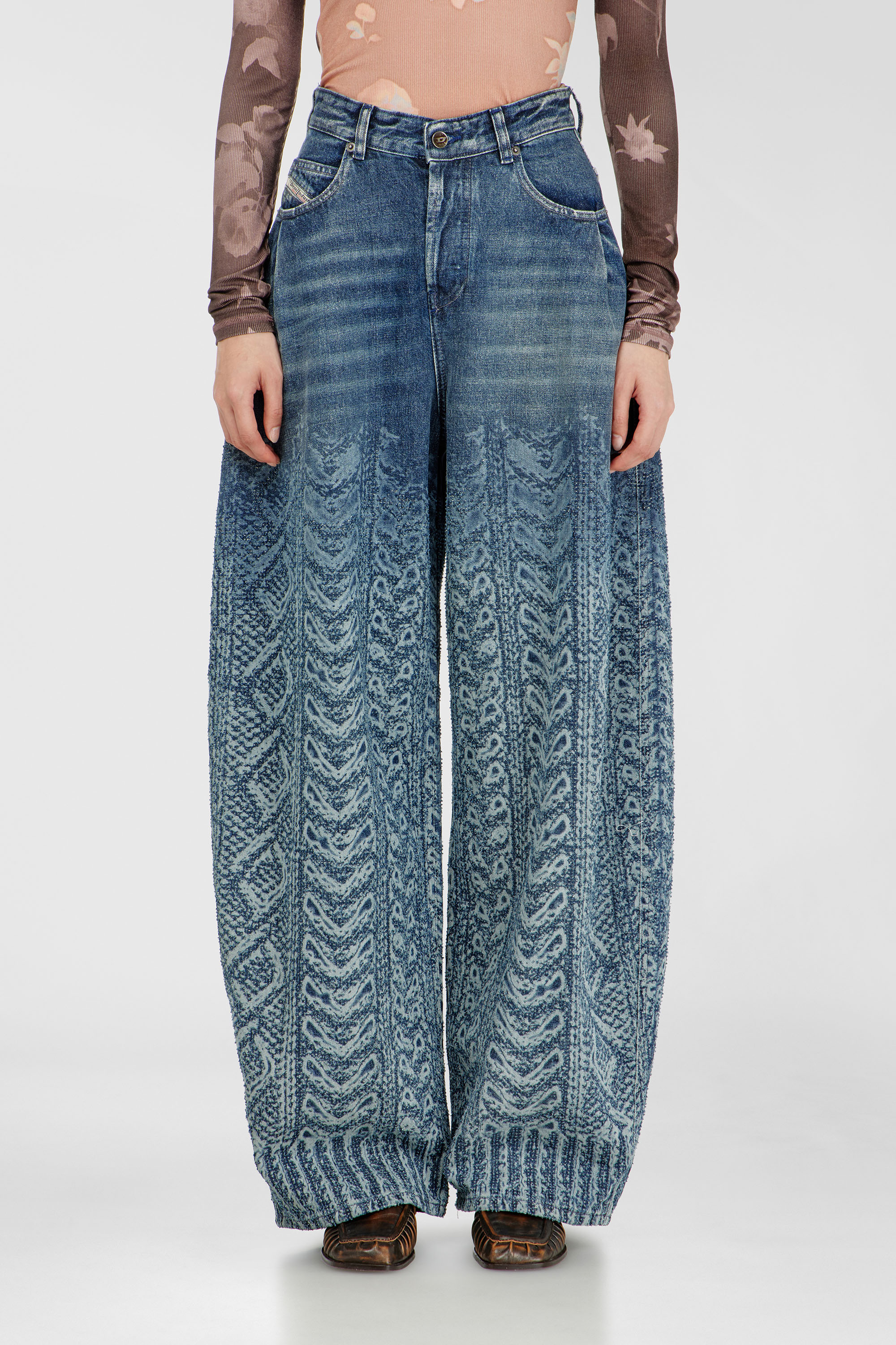 Diesel - Damen Relaxed Jeans 1987 D-Khelz 007EV, Dunkelblau - 1