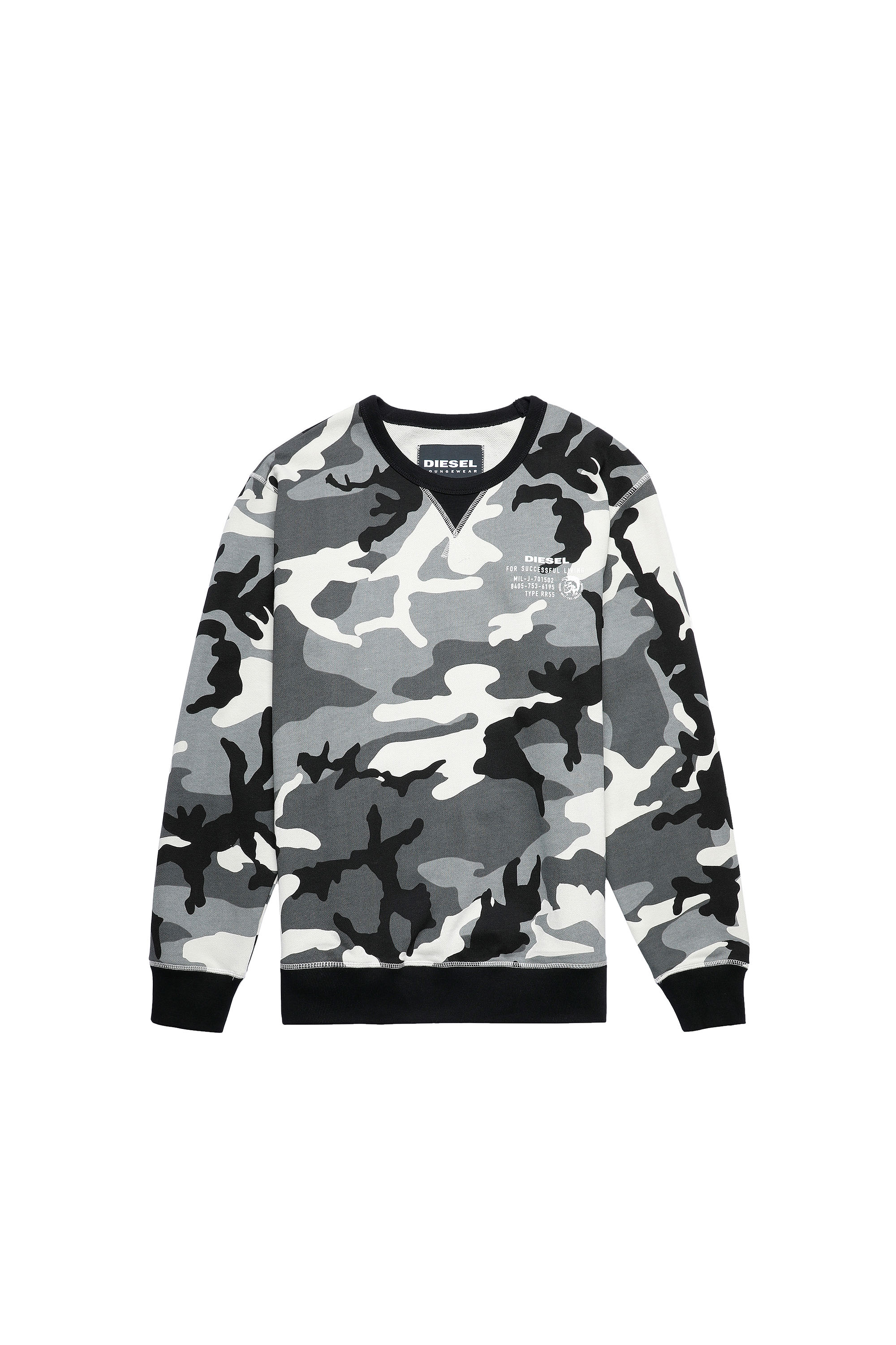 UMLT-WILLY, Gris/Noir - Pull Cotton