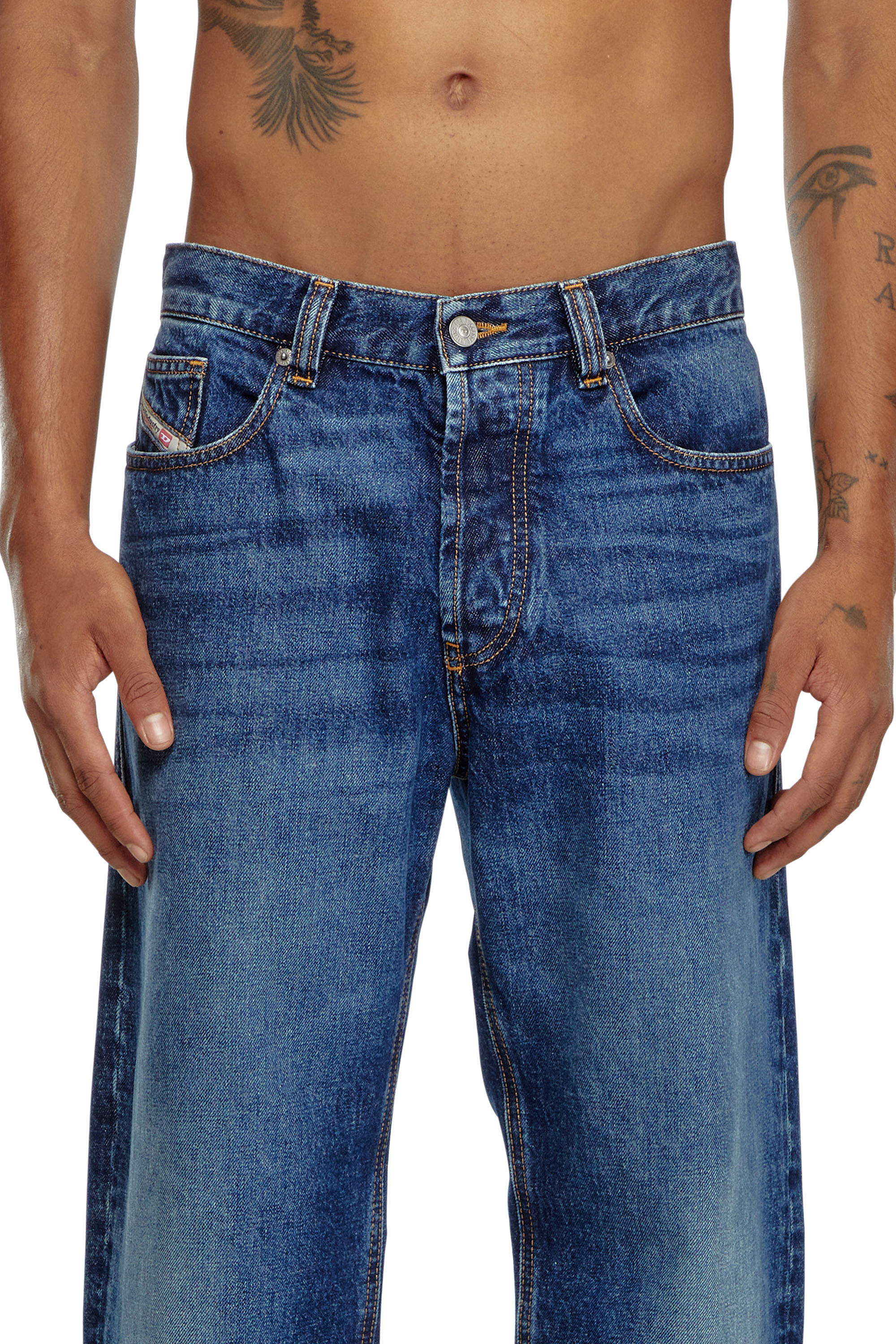 Diesel - Straight Jeans 2010 D-Macs 09I27 Uomo, Blu Scuro - Image 5