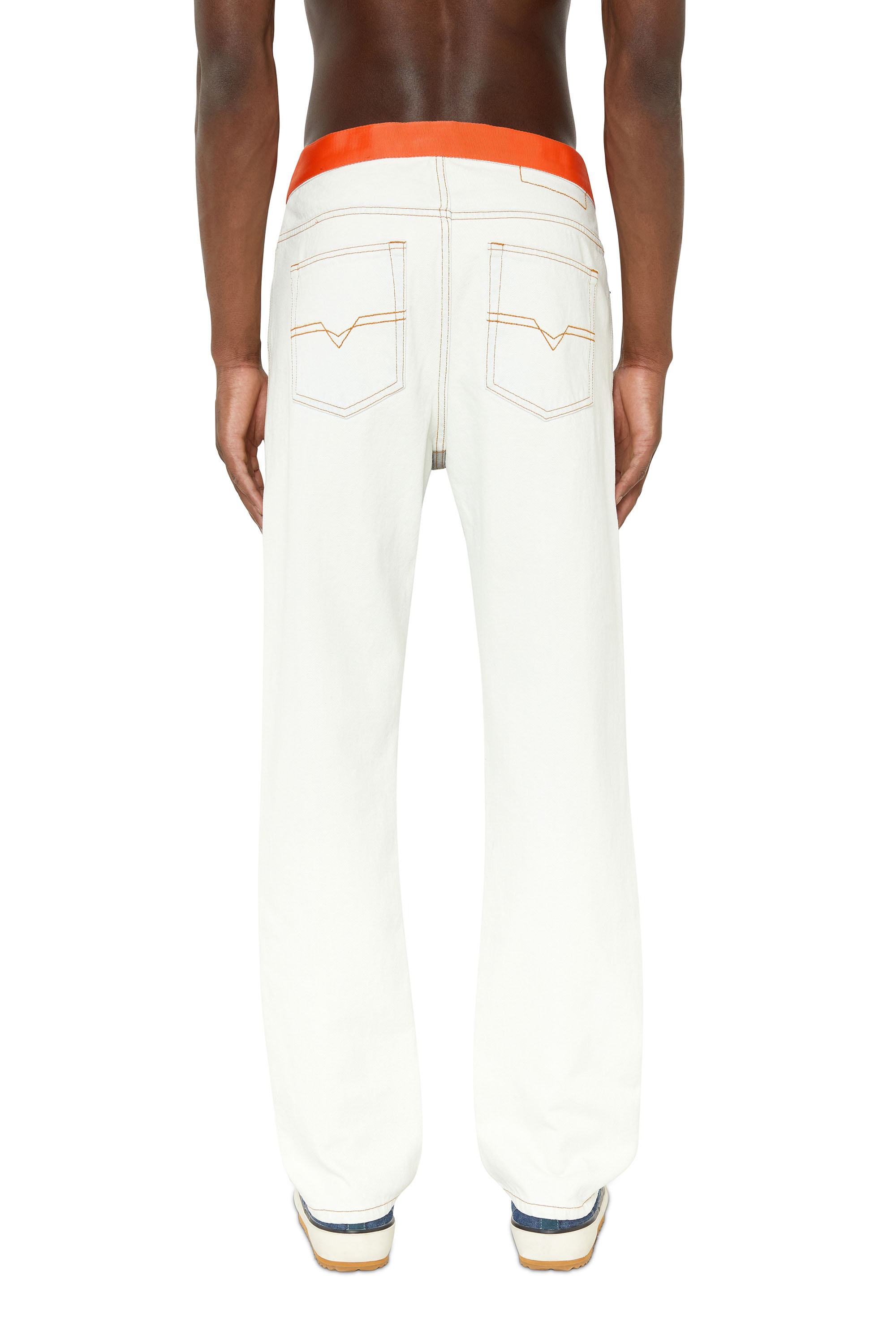 Diesel - 2020 D-Viker 0EIAU Straight Jeans, Grigio Chiaro - Image 3