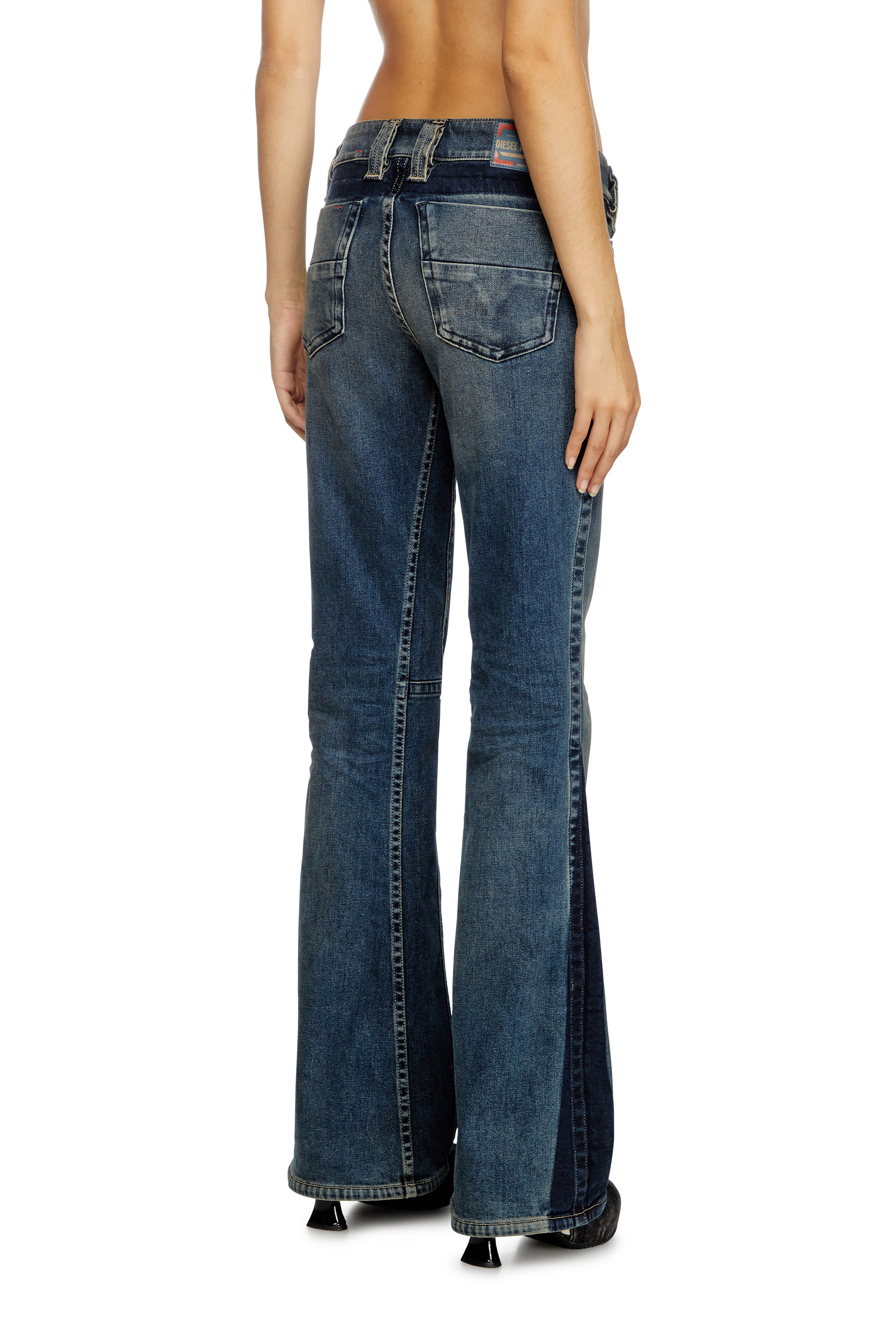 Diesel - Bootcut Jeans D-Resh 09J06 Femme, Bleu moyen - Image 4